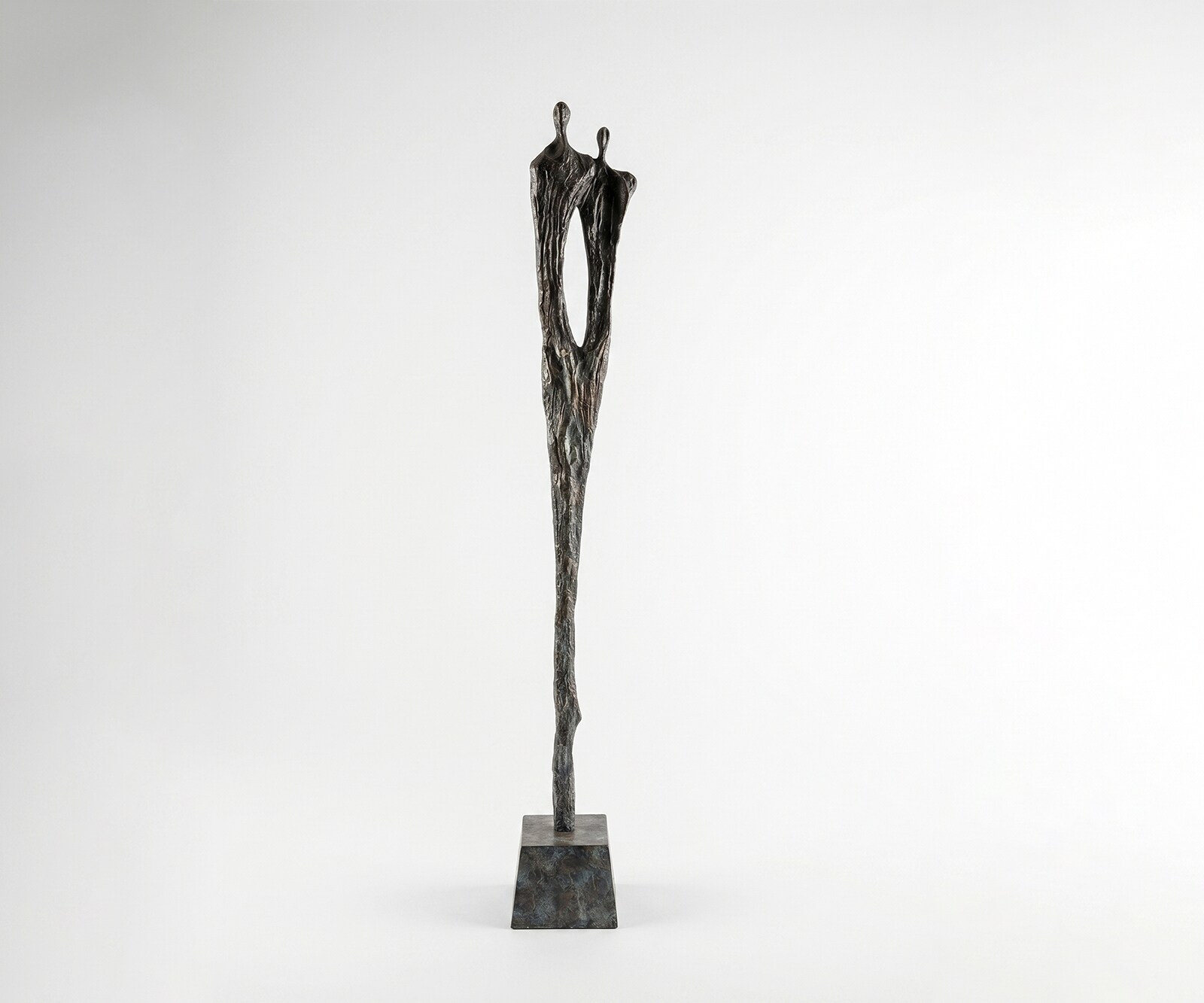 Figur Gemini B22 x T22 x H166 cm Aluminium Umbra Antica Handgemacht