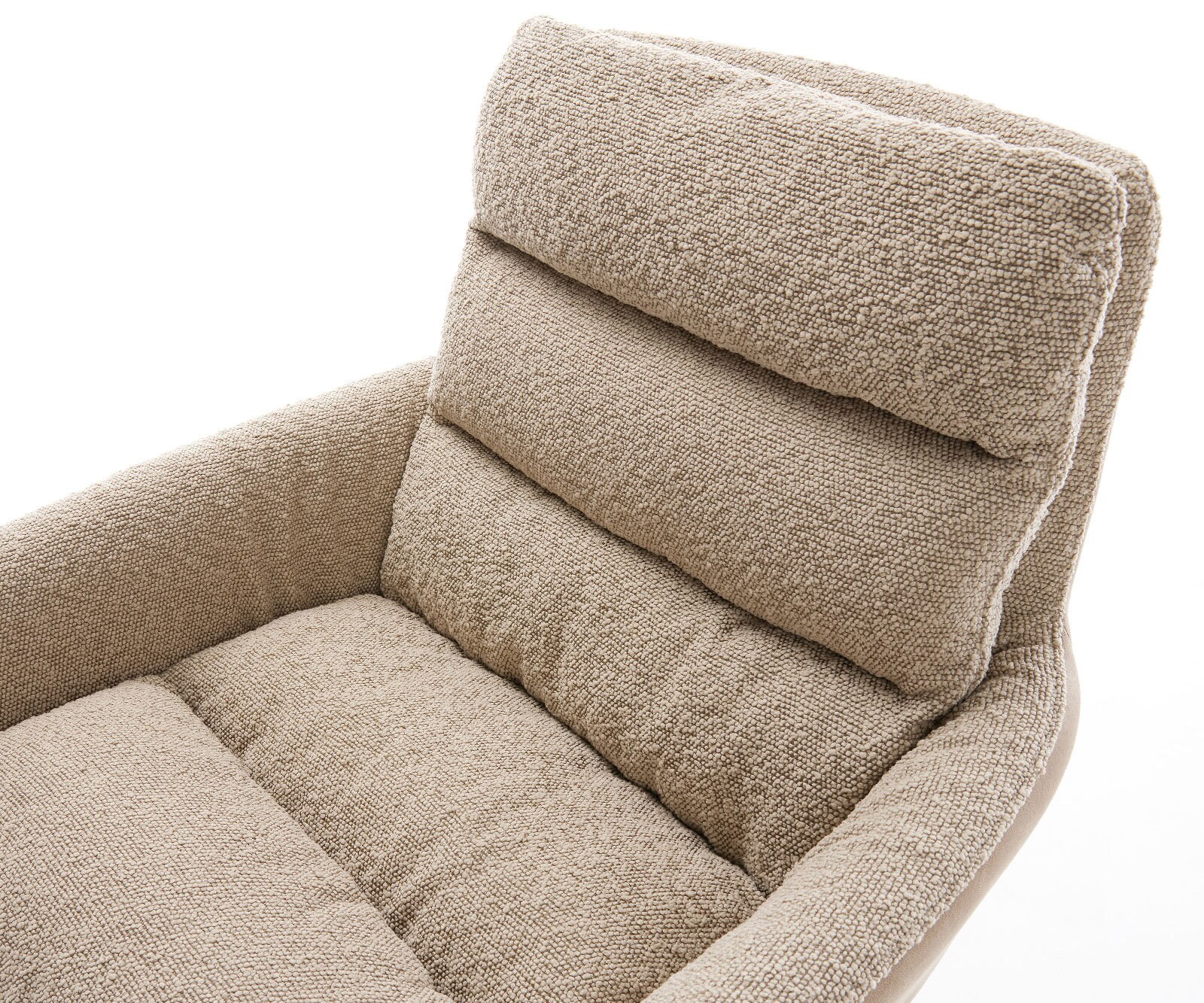 Drehstuhl Abelia-Flex mit Armlehnen Materialmix Schlamm Fußkreuz Effektfinish Titan 360° drehbar 4