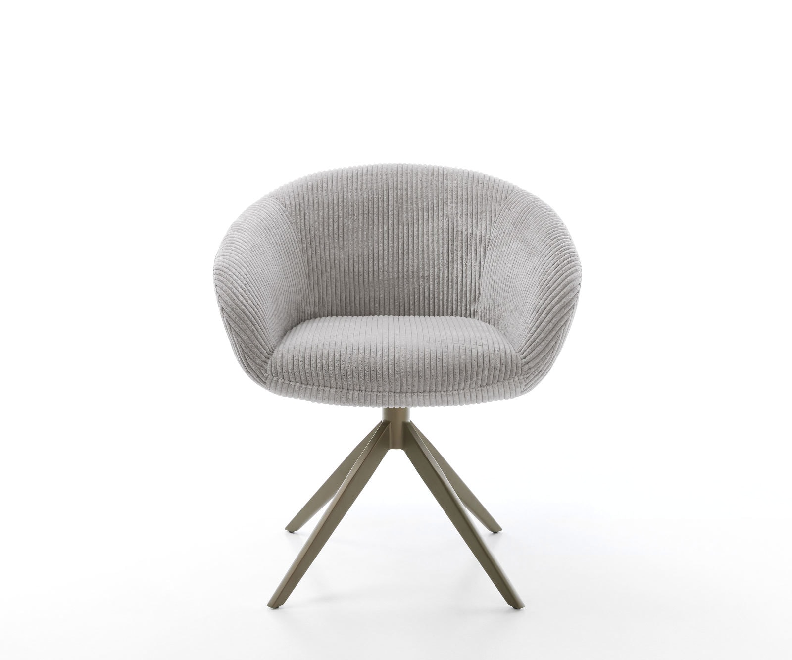 Drehstuhl Vinka-Flex mit Armlehnen Cord Silbergrau Kreuzgestell breit Effektfinish Titan 360° drehbar Wippfunktion Taschenfederkern 1 Drehstuhl Vinka-Flex mit Armlehnen Cord Silbergrau Kreuzgestell breit Effektfinish Titan 360° drehbar Wippfunktion Taschenfederkern 1