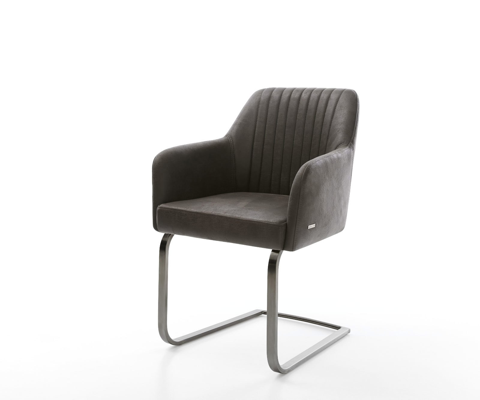 Freischwinger Greg-Flex Mikrofaser Anthrazit Vintage Freischwinger flach Graphit Taschenfederkern Freischwinger Greg-Flex Mikrofaser Anthrazit Vintage Freischwinger flach Graphit Taschenfederkern