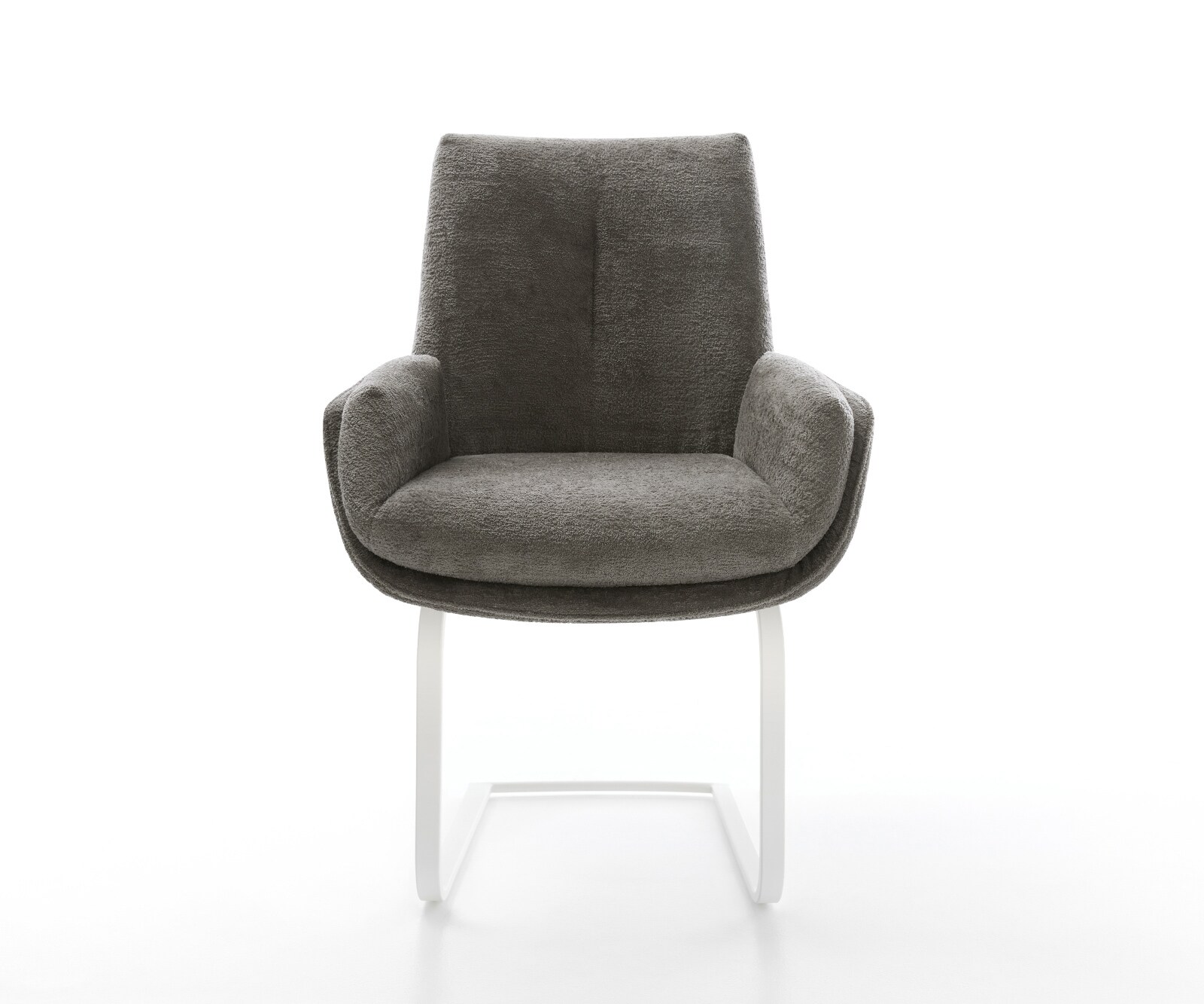 Freischwinger Clea-Flex Bouclé Soft Schlamm Freischwinger flach Weiß 1