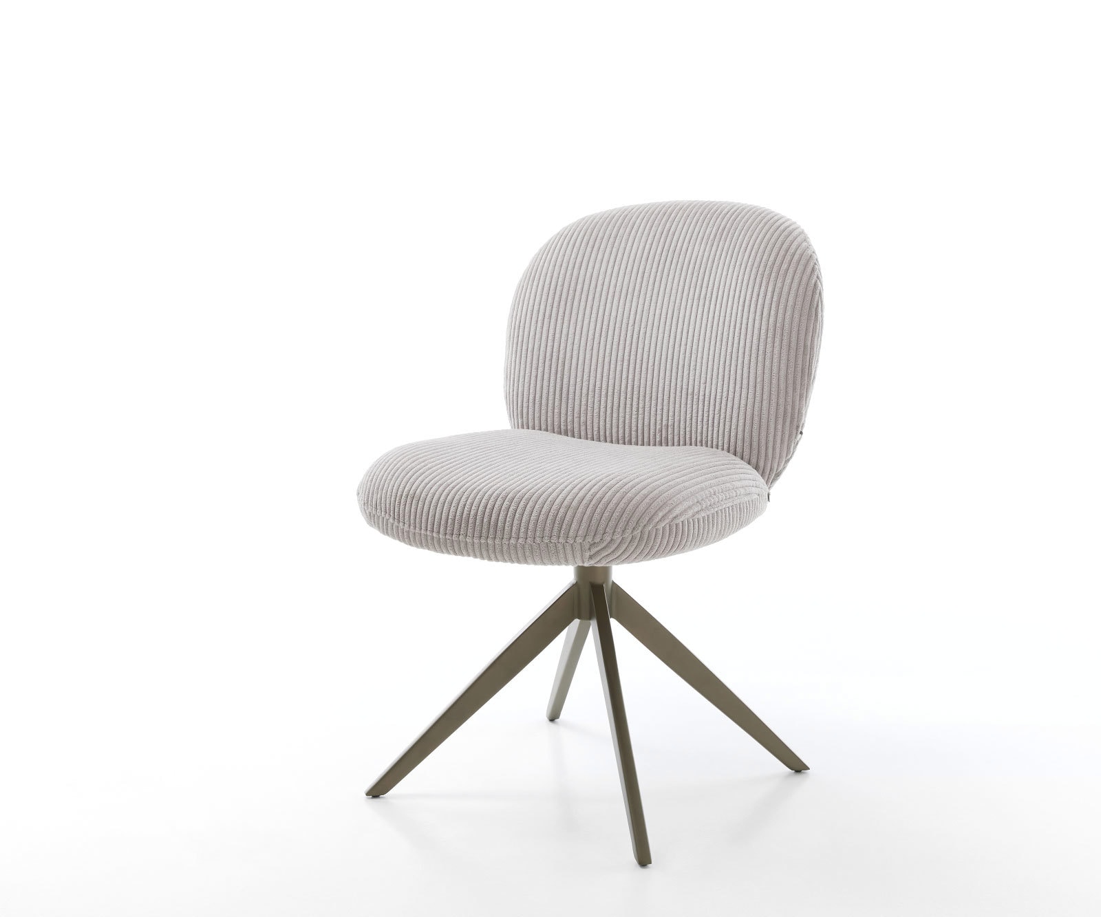 Drehstuhl Nube-Flex Cord Silbergrau Kreuzgestell breit Effektfinish Titan 360° drehbar Taschenfederkern 1
