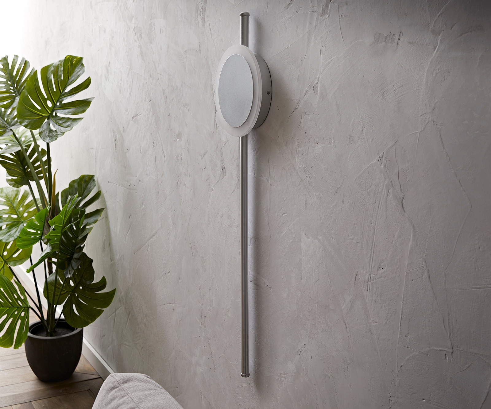 Wandleuchte Indici 28W 105x30 cm silber LED 28W 2