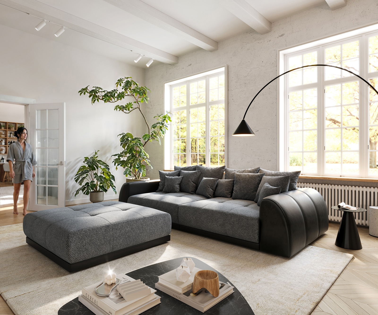 Big-Sofa Violetta 310x135 cm inklusive Kissen Big-Sofa 5