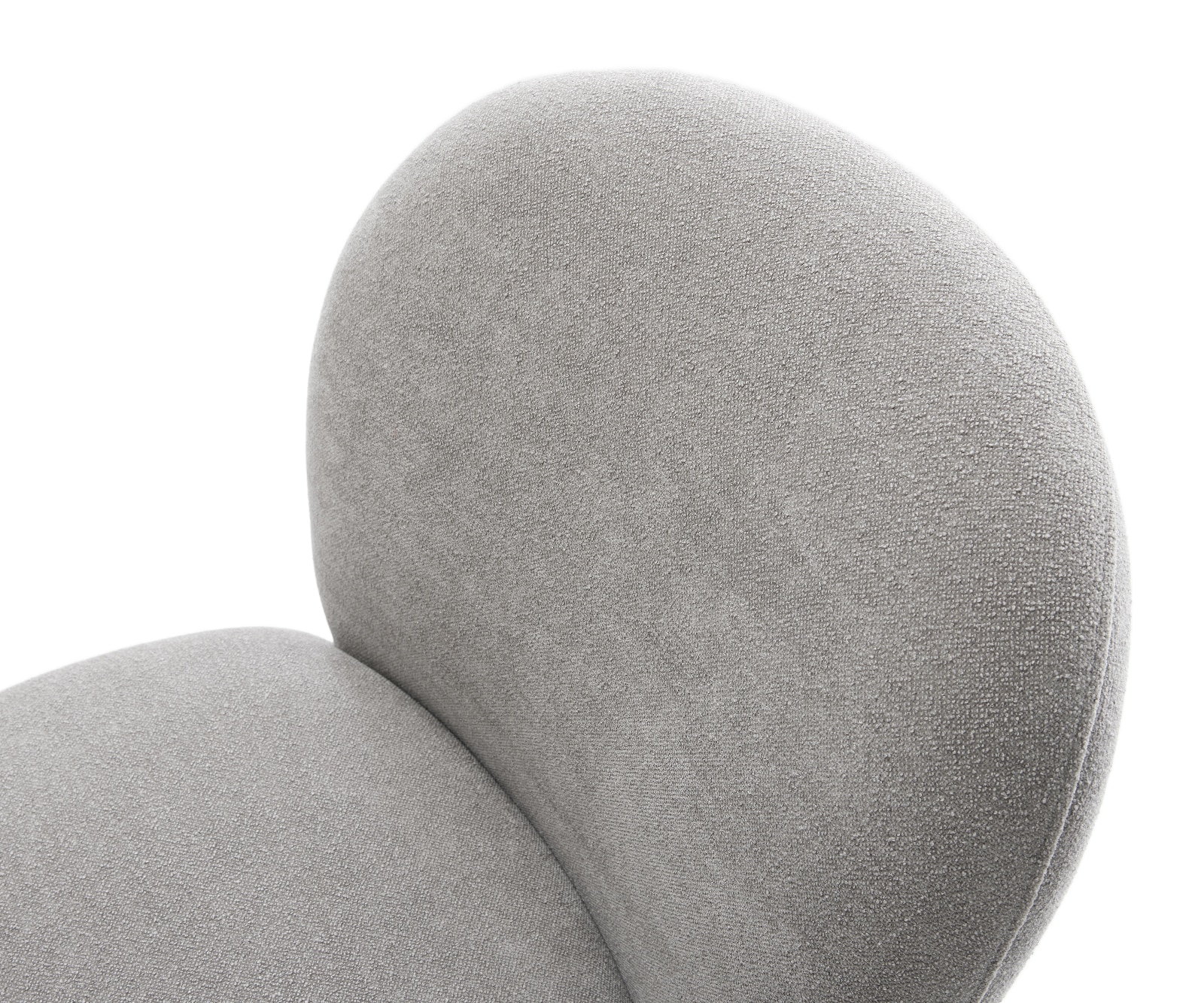 Drehstuhl Nube-Flex Strukturstoff Soft Grau Fußkreuz Effektfinish Titan 360° drehbar Wippfunktion Taschenfederkern 3