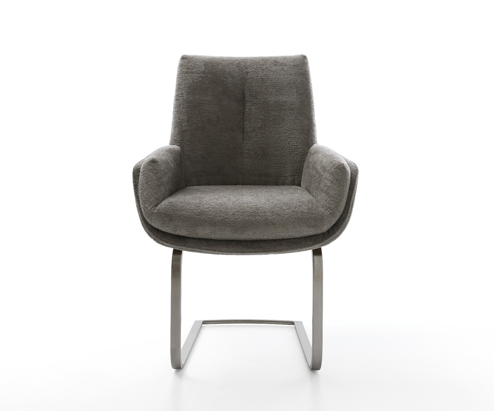 Freischwinger Clea-Flex Bouclé Soft Schlamm Freischwinger flach Graphit 1