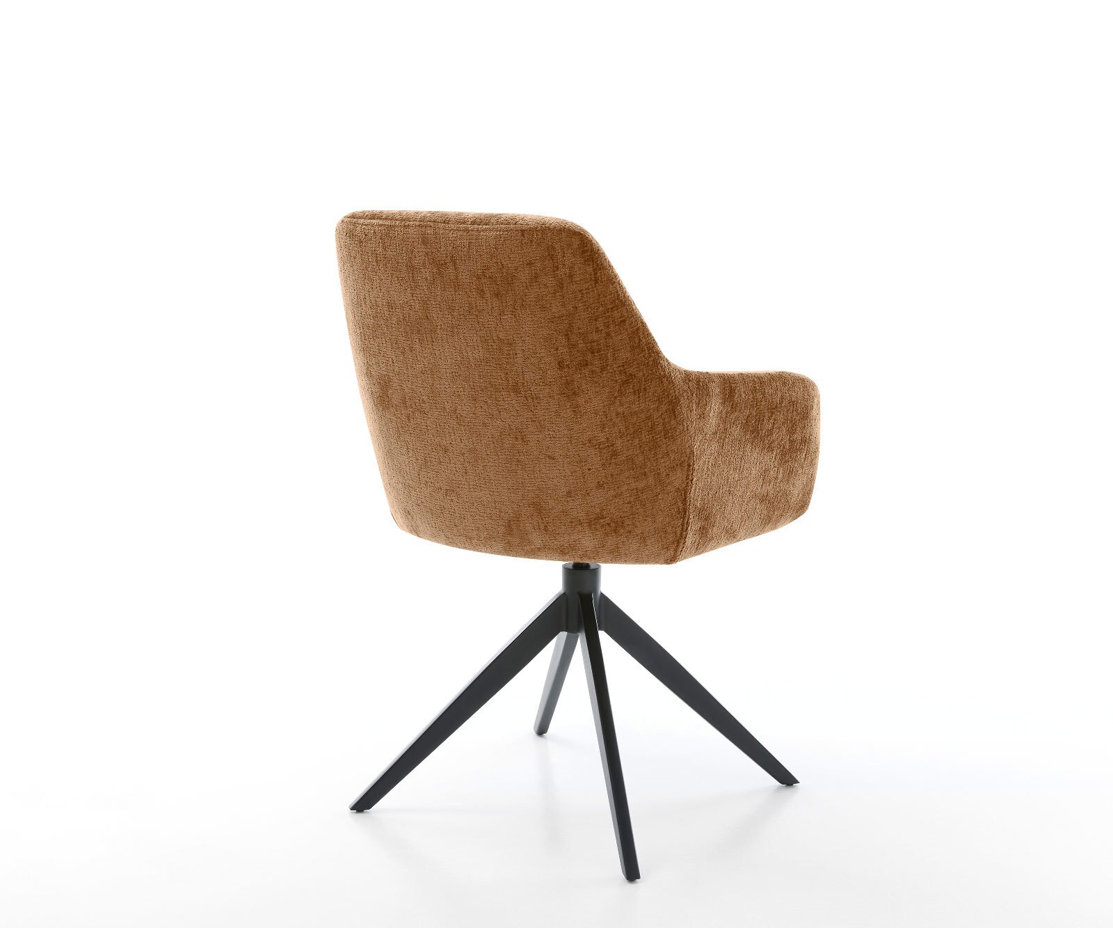 Drehstuhl Pejo-Flex Chenille Rost Kreuzgestell breit Schwarz 360° drehbar Wippfunktion Taschenfederkern 4