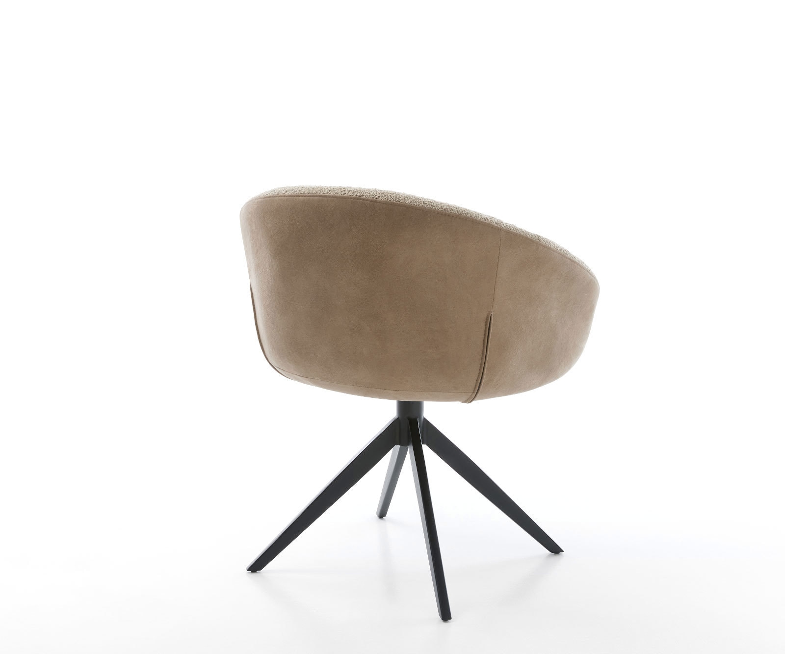 Drehstuhl Vinka-Flex mit Armlehnen Materialmix Schlamm Kreuzgestell breit Schwarz 360° drehbar Wippfunktion Taschenfederkern 4 Drehstuhl Vinka-Flex mit Armlehnen Materialmix Schlamm Kreuzgestell breit Schwarz 360° drehbar Wippfunktion Taschenfederkern 4