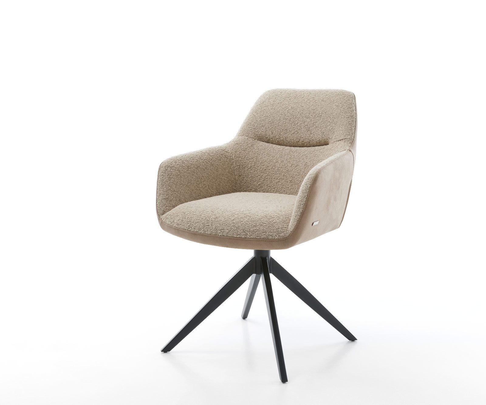 Drehstuhl Pejo-Flex Materialmix Schlamm Kreuzgestell breit Schwarz 360° drehbar Taschenfederkern Drehstuhl Pejo-Flex Materialmix Schlamm Kreuzgestell breit Schwarz 360° drehbar Taschenfederkern