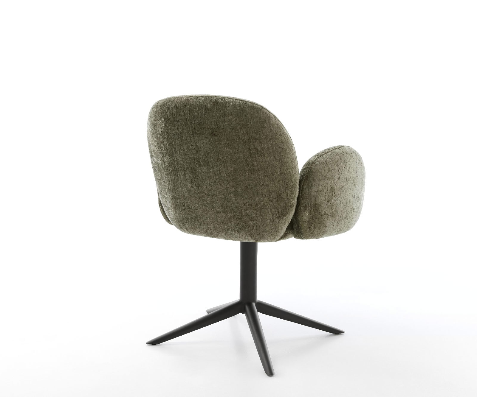 Drehstuhl Nube-Flex mit Armlehnen Chenille Olive Fußkreuz Schwarz 360° drehbar Wippfunktion Taschenfederkern 4 Drehstuhl Nube-Flex mit Armlehnen Chenille Olive Fußkreuz Schwarz 360° drehbar Wippfunktion Taschenfederkern 4