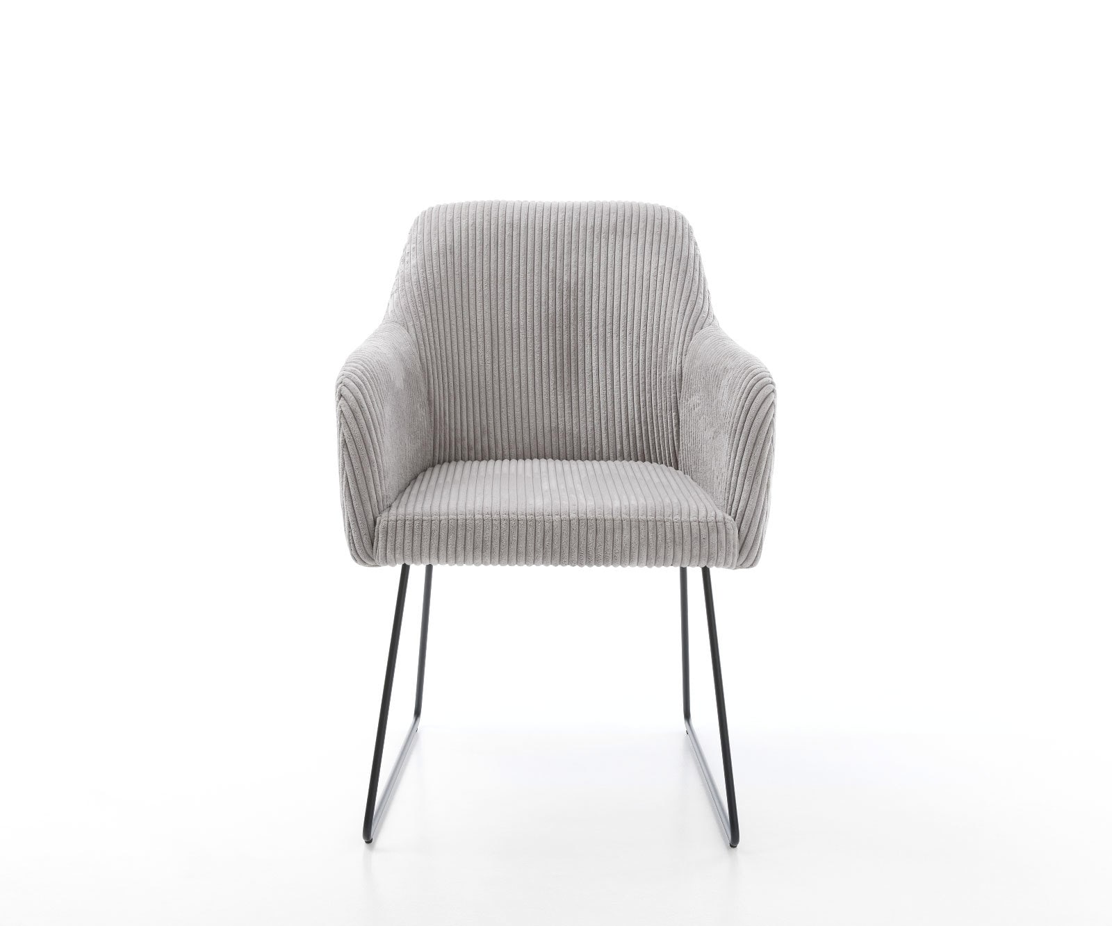 Esszimmerstuhl Greg-Flex Cord Silbergrau Kufengestell Schwarz Taschenfederkern 1 Esszimmerstuhl Greg-Flex Cord Silbergrau Kufengestell Schwarz Taschenfederkern 1