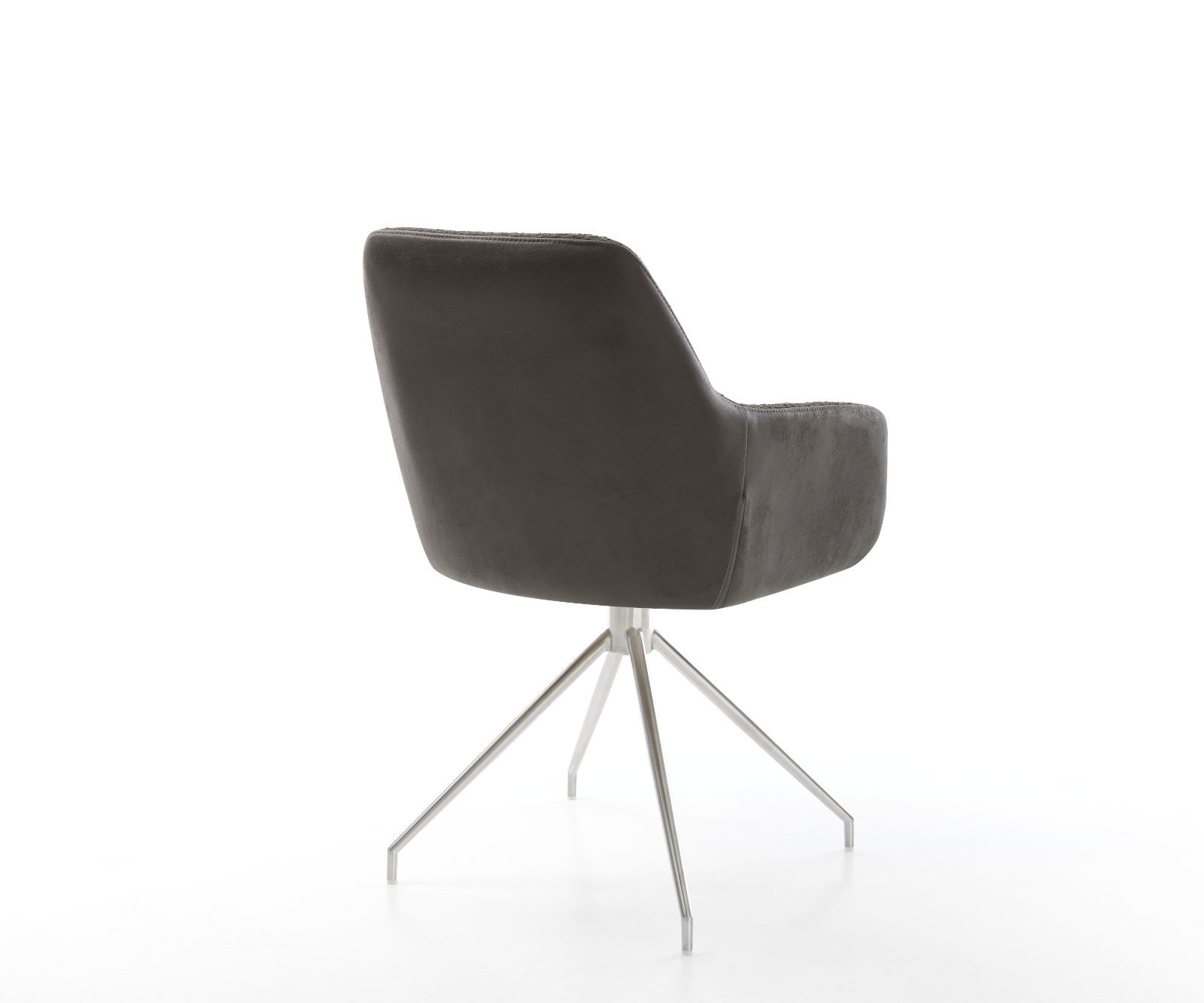 Drehstuhl Pejo-Flex Materialmix Schwarz Kreuzgestell konisch Edelstahl 180° drehbar Taschenfederkern 4 Drehstuhl Pejo-Flex Materialmix Schwarz Kreuzgestell konisch Edelstahl 180° drehbar Taschenfederkern 4
