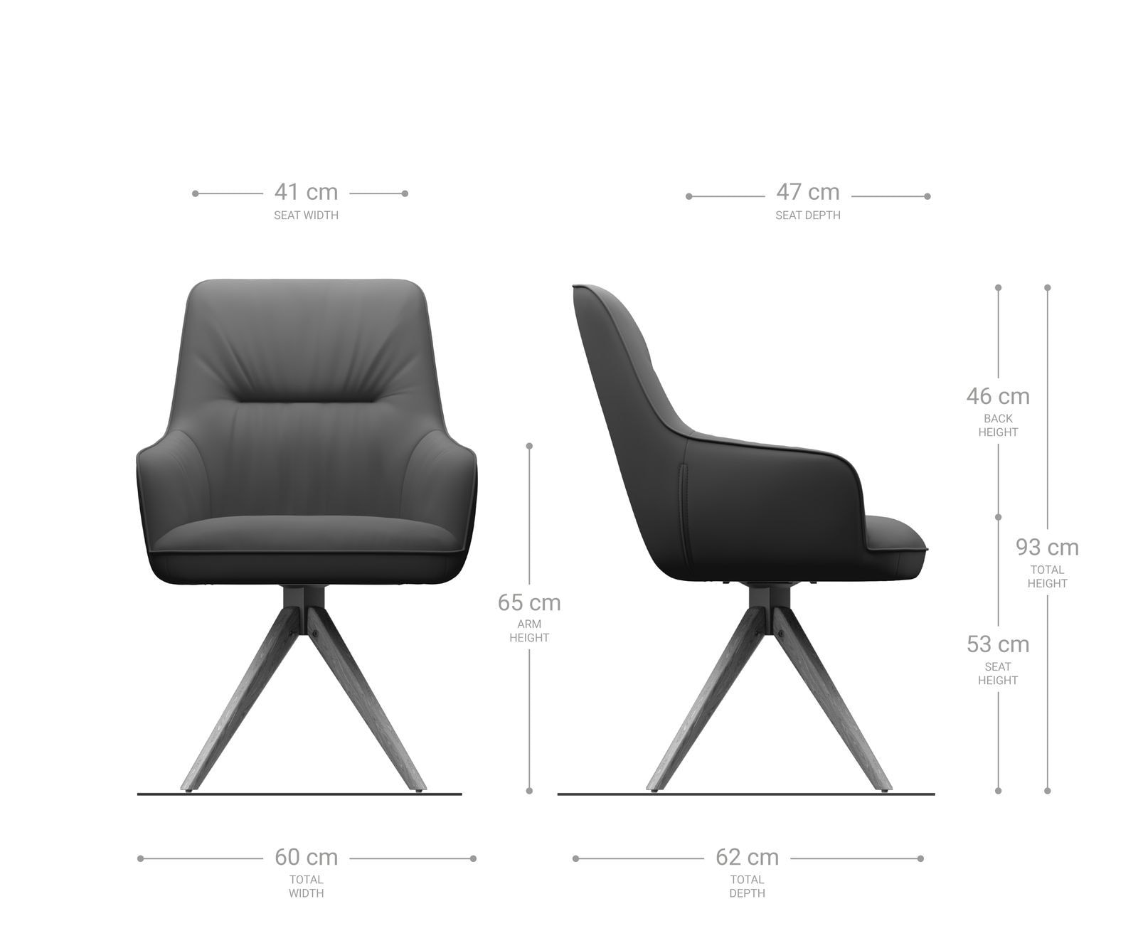Esszimmerstuhl Zelia-Flex mit Armlehnen Echt-Leder Schwarz Holzgestell kantig Natur Taschenfederkern 5 Esszimmerstuhl Zelia-Flex mit Armlehnen Echt-Leder Schwarz Holzgestell kantig Natur Taschenfederkern 5