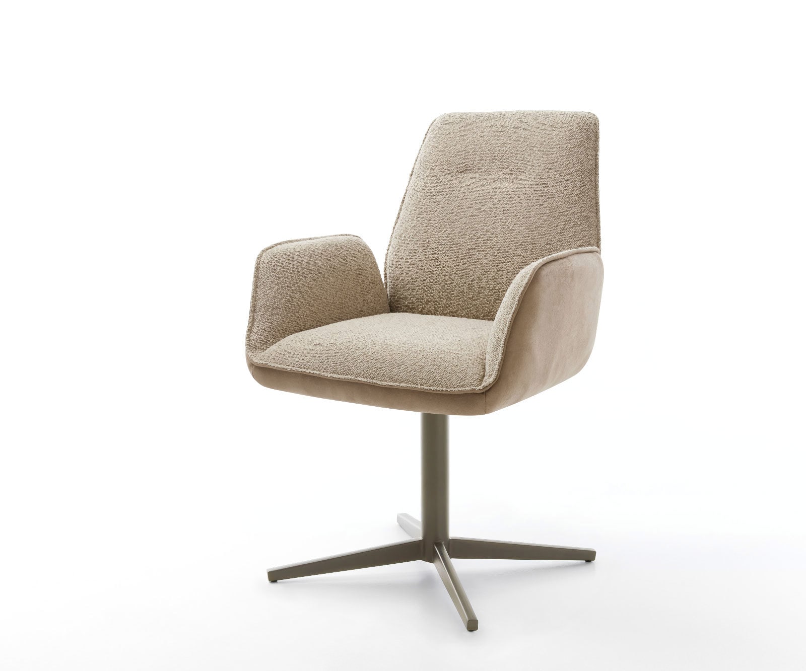 Drehstuhl Zoa-Flex Materialmix Schlamm Fußkreuz Effektfinish Titan 360° drehbar Taschenfederkern Drehstuhl Zoa-Flex Materialmix Schlamm Fußkreuz Effektfinish Titan 360° drehbar Taschenfederkern