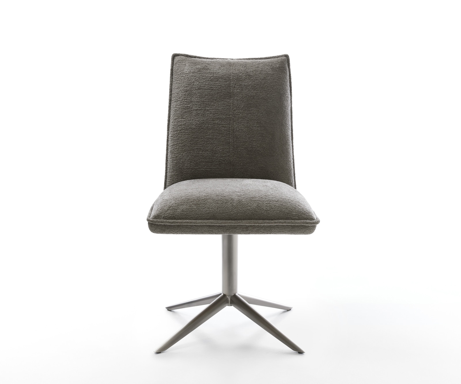 Drehstuhl Lelio-Flex Bouclé Soft Schlamm Fußkreuz Graphit 360° drehbar Wippfunktion Taschenfederkern 1