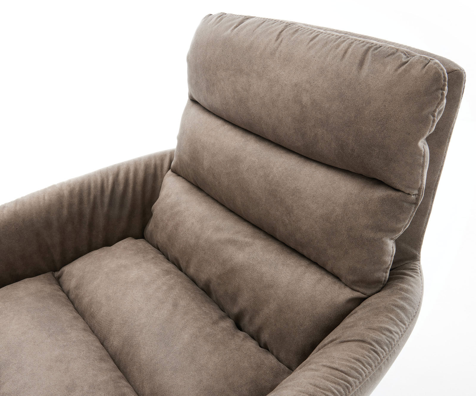 Freischwinger Abelia-Flex mit Armlehnen Mikrofaser Taupe Vintage Freischwinger flach Graphit 3