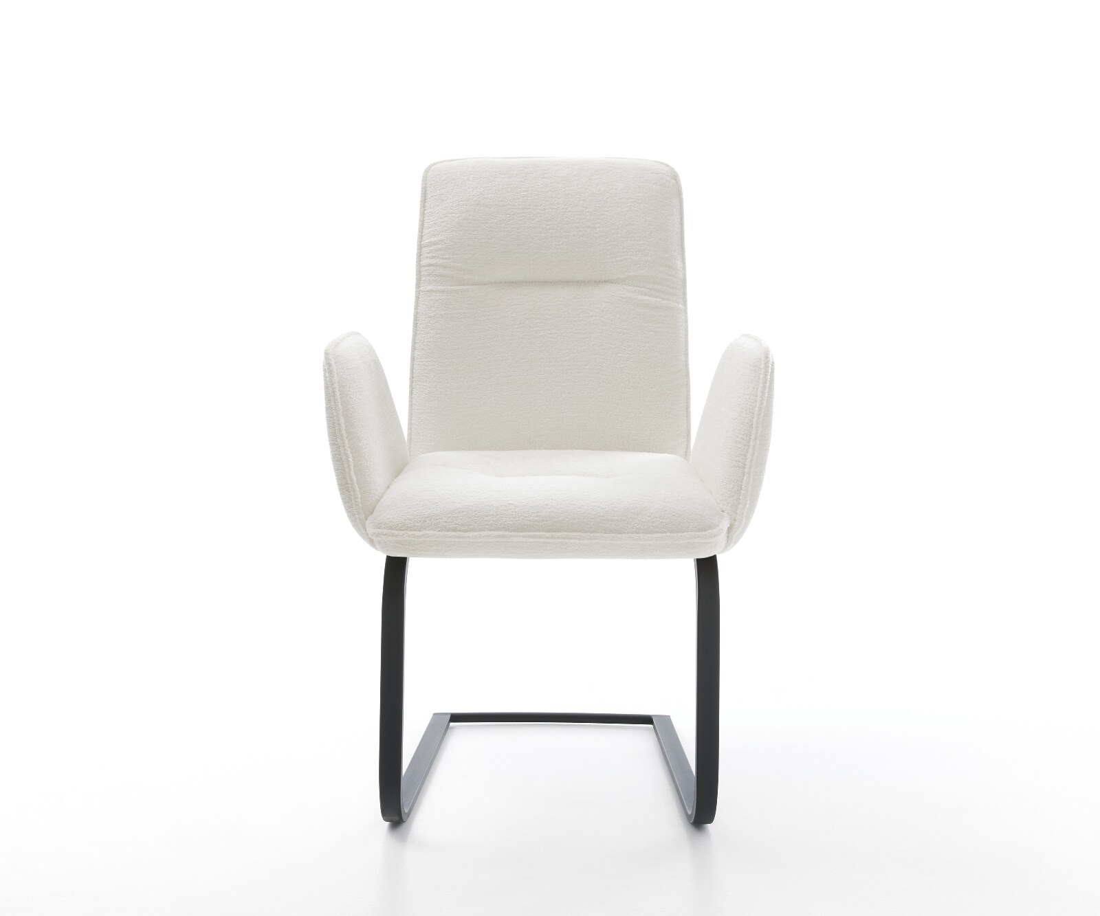 Freischwinger Vinja-Flex Bouclé Soft Beige Freischwinger flach Schwarz 2