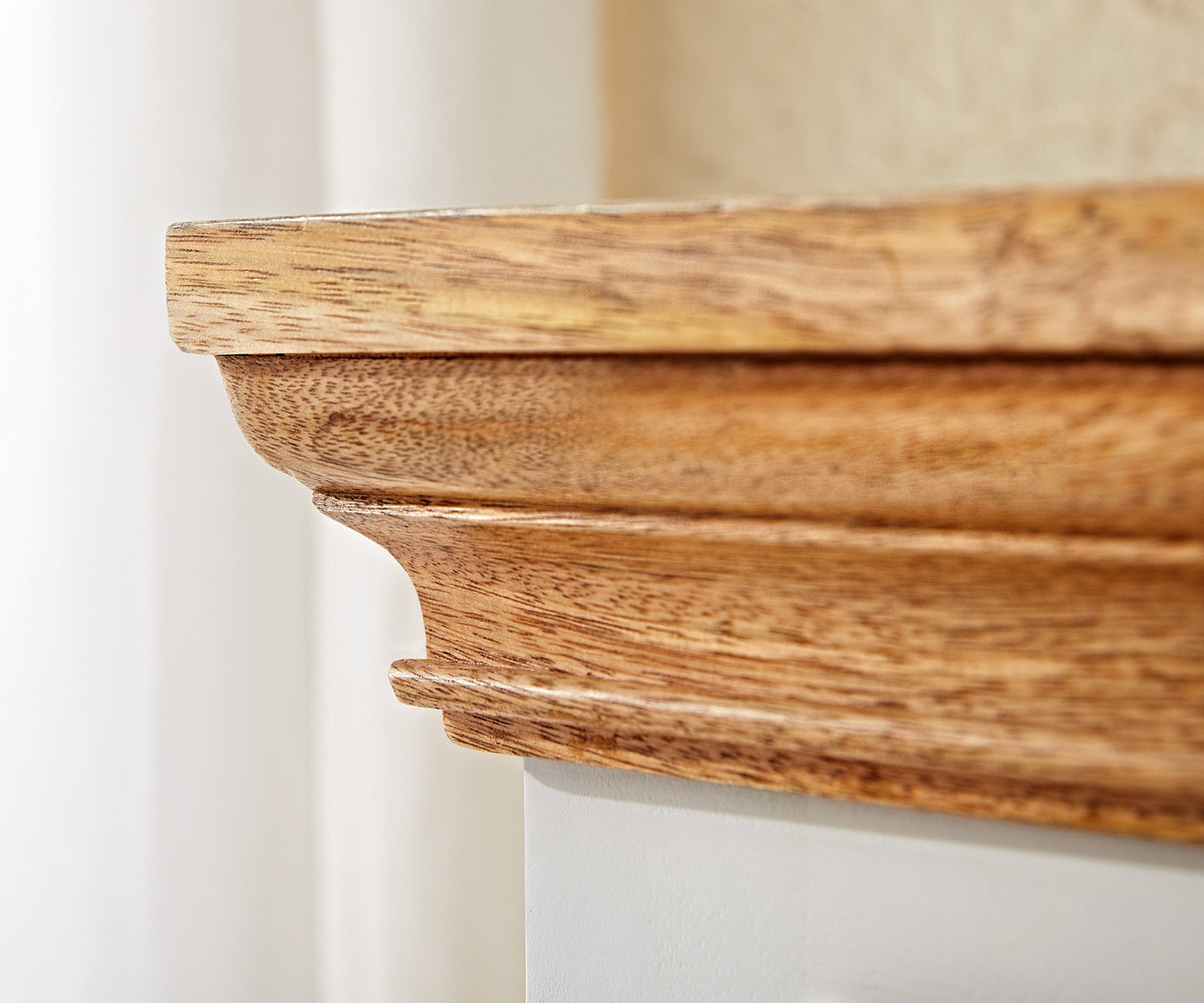 Hochschrank Casa  45x190 cm Mango Weiss Natur 5