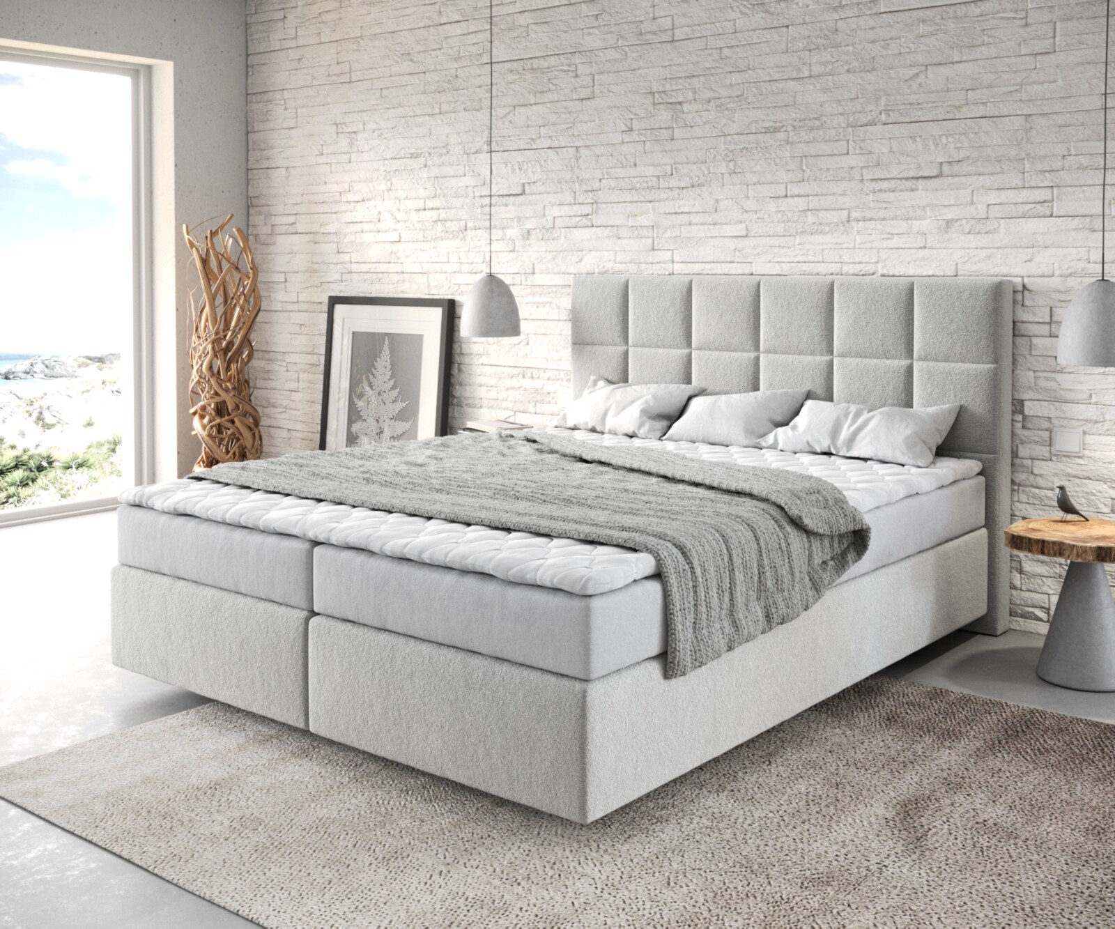 Boxspringbett Dream-Fine mit Matratze und Topper 4