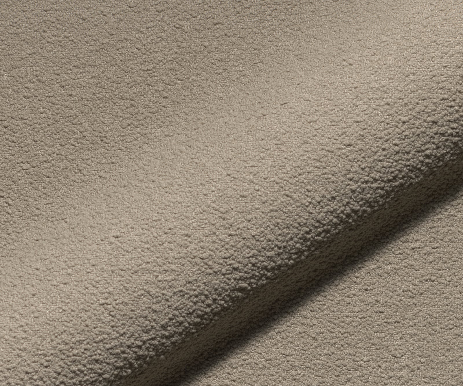 Stoffmuster Fein Bouclé Taupe