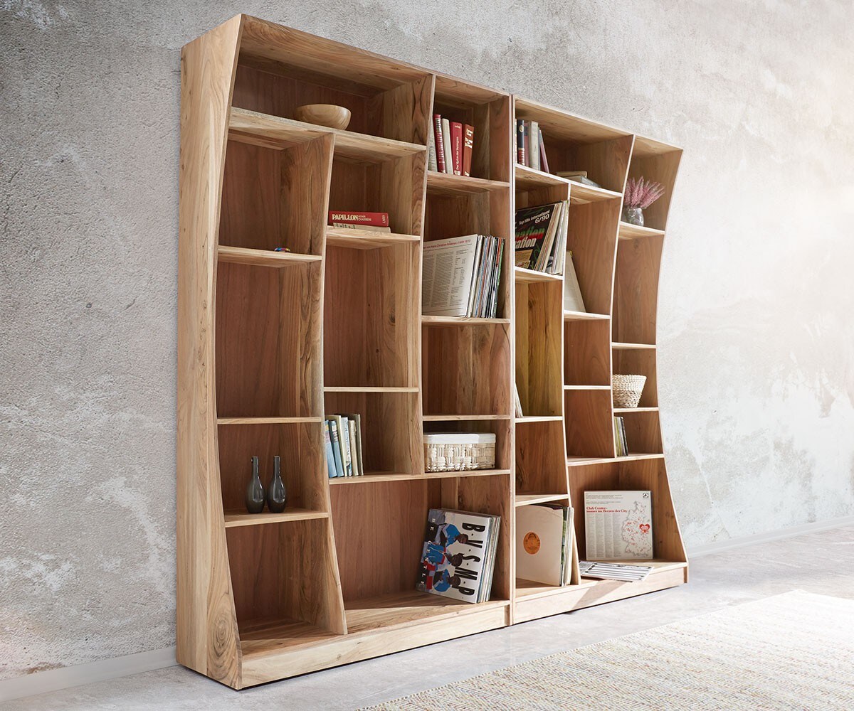 Standregal Live-Edge 120 cm Akazie Natur rechts 2
