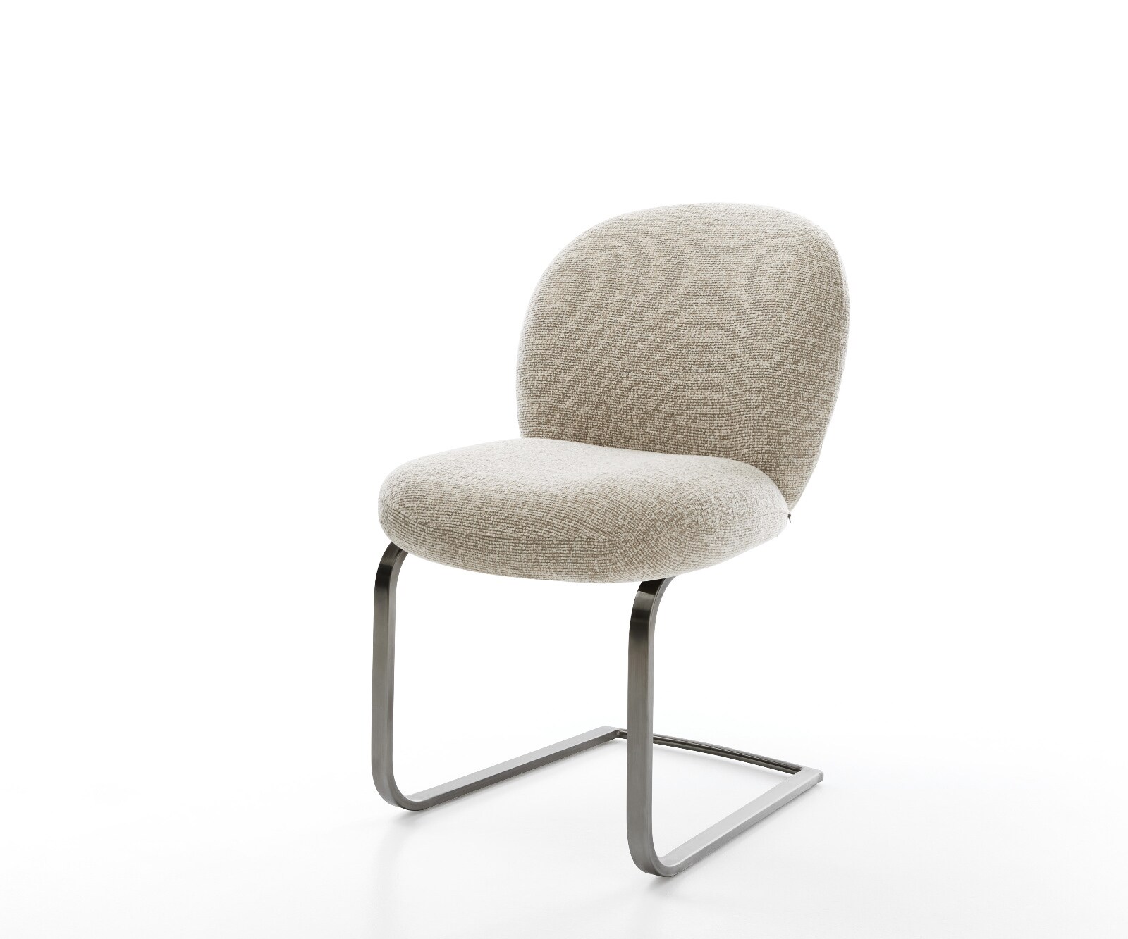 Freischwinger Nube-Flex Webstoff Soft Beige Freischwinger flach Graphit Taschenfederkern