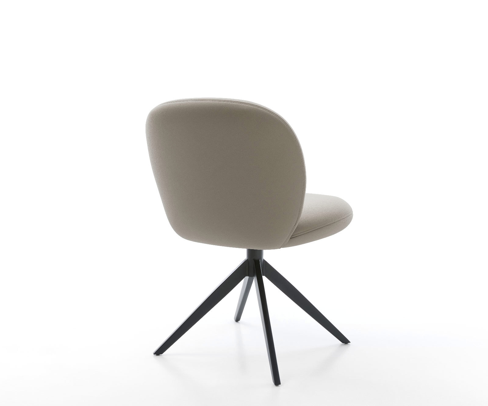 Drehstuhl Nube-Flex Echt-Leder Schlamm Kreuzgestell breit Schwarz 360° drehbar Wippfunktion Taschenfederkern 4 Drehstuhl Nube-Flex Echt-Leder Schlamm Kreuzgestell breit Schwarz 360° drehbar Wippfunktion Taschenfederkern 4