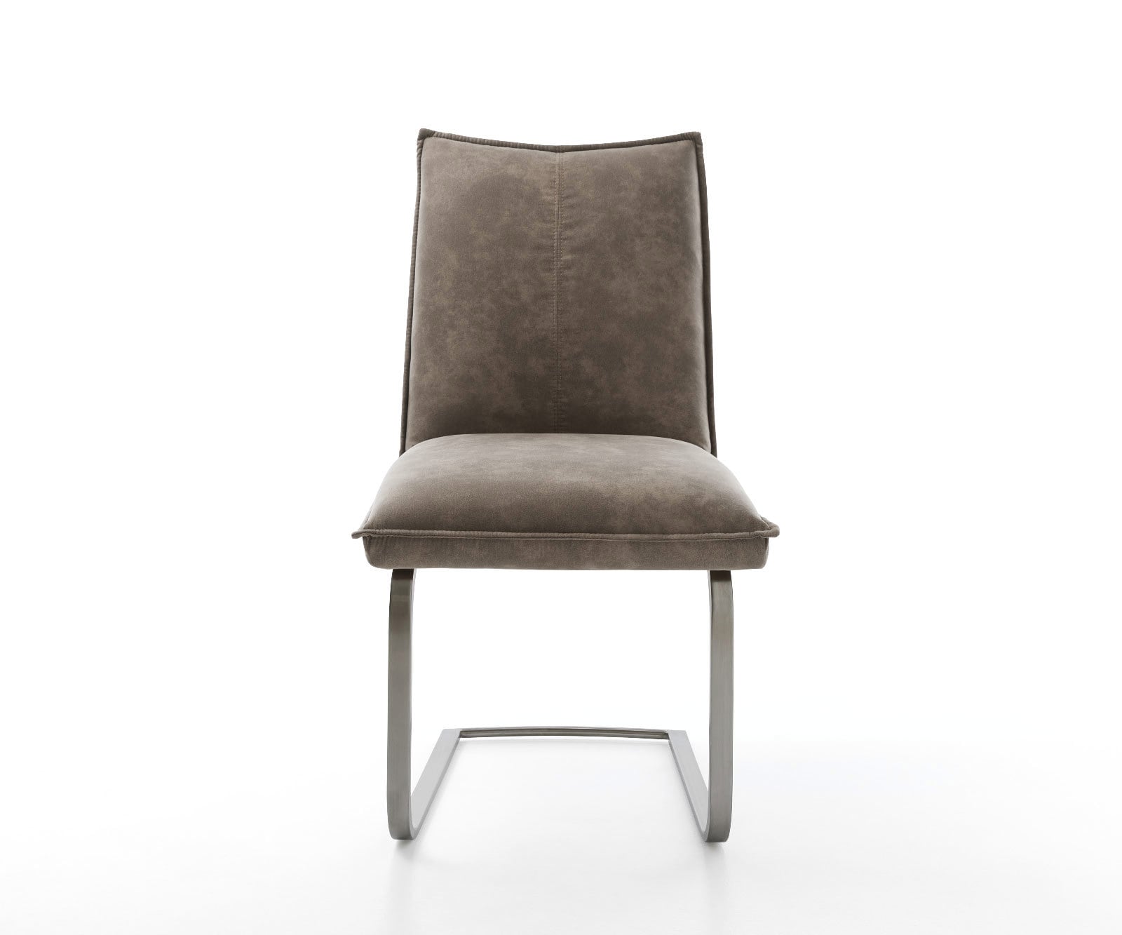 Freischwinger Lelio-Flex Mikrofaser Taupe Vintage Freischwinger flach Graphit Taschenfederkern 2