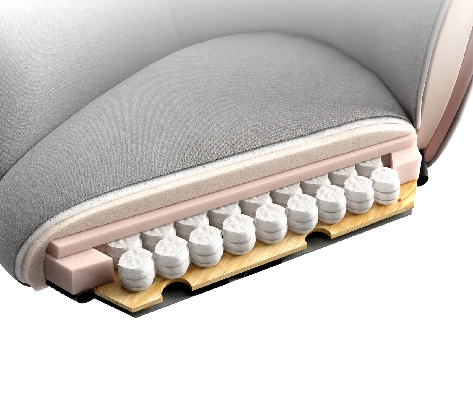 Drehstuhl Caja-Flex mit Armlehnen Bouclé Silbergrau Kreuzgestell breit Effektfinish Titan 360° drehbar Taschenfederkern 6 Drehstuhl Caja-Flex mit Armlehnen Bouclé Silbergrau Kreuzgestell breit Effektfinish Titan 360° drehbar Taschenfederkern 6