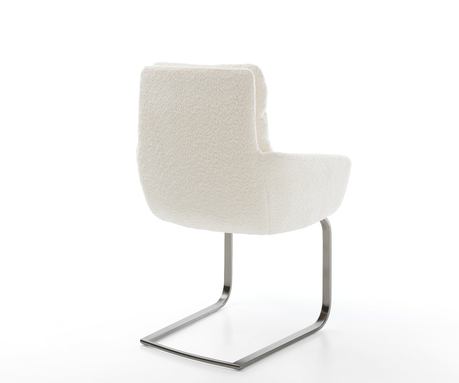 Freischwinger Abelia-Flex mit Armlehnen Bouclé Weiß Freischwinger flach Graphit 4 Freischwinger Abelia-Flex mit Armlehnen Bouclé Weiß Freischwinger flach Graphit 4