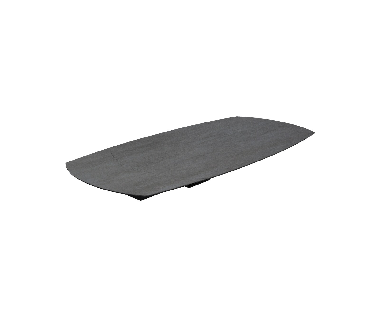 Esstischplatte Edge Boot 130-200x100 cm Keramik Beton Grau ausziehbar 1