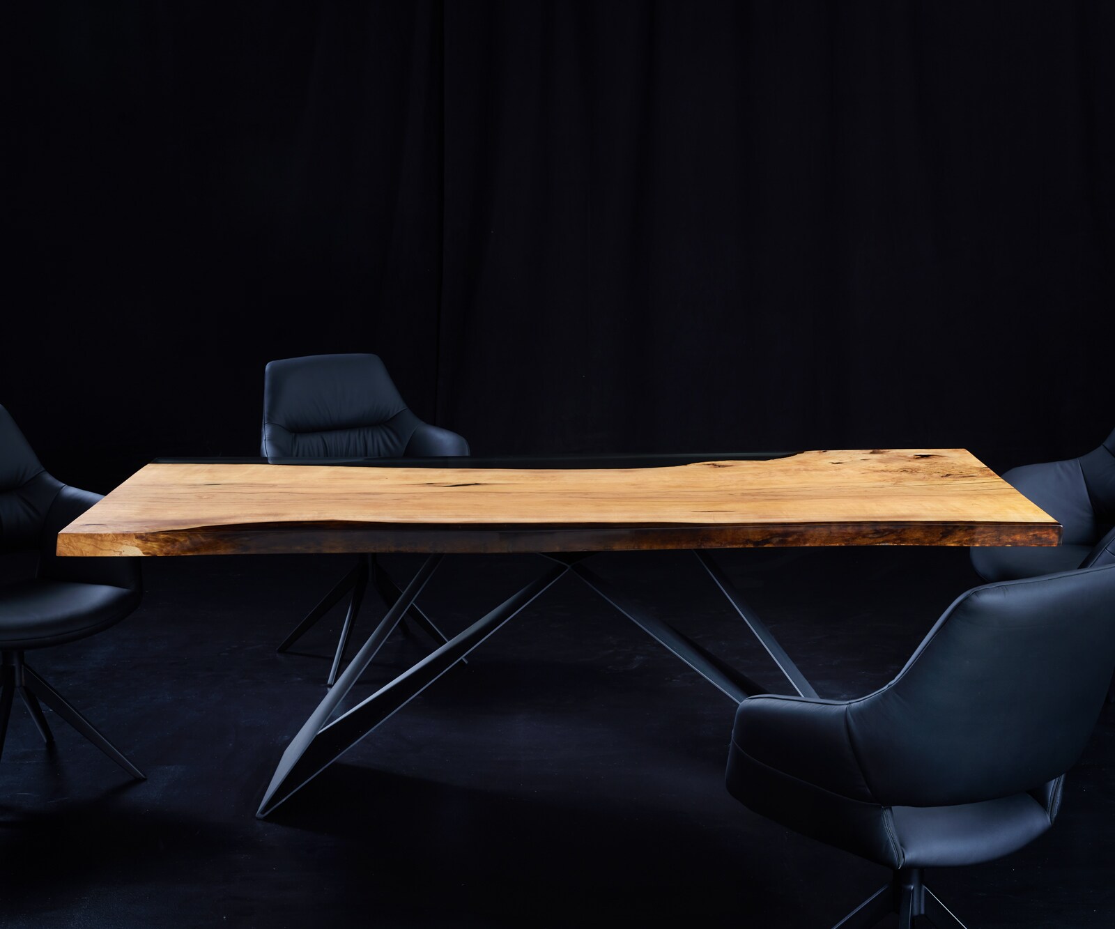 Tischplatte Esche Natur 230 cm Epoxid Unikat Nr. 34726 6