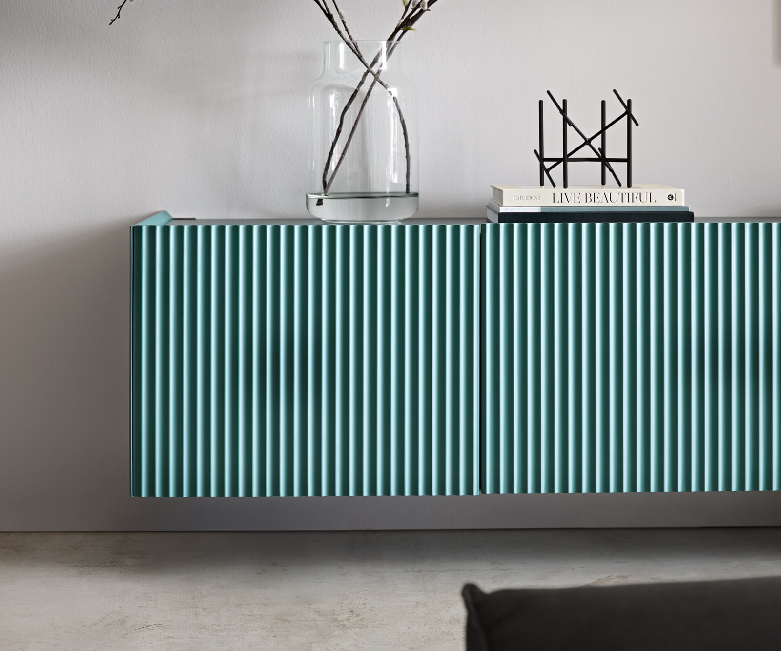 Lowboard Kelani 200 cm Petrol 4 Türen schwebend 4 Lowboard Kelani 200 cm Petrol 4 Türen schwebend 4