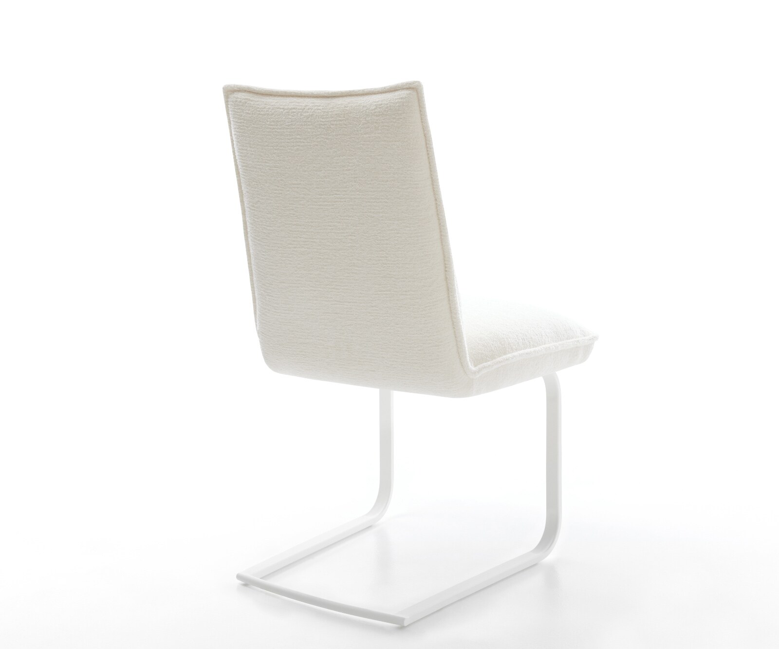 Freischwinger Lelio-Flex Bouclé Soft Beige Freischwinger flach Weiß Taschenfederkern 5