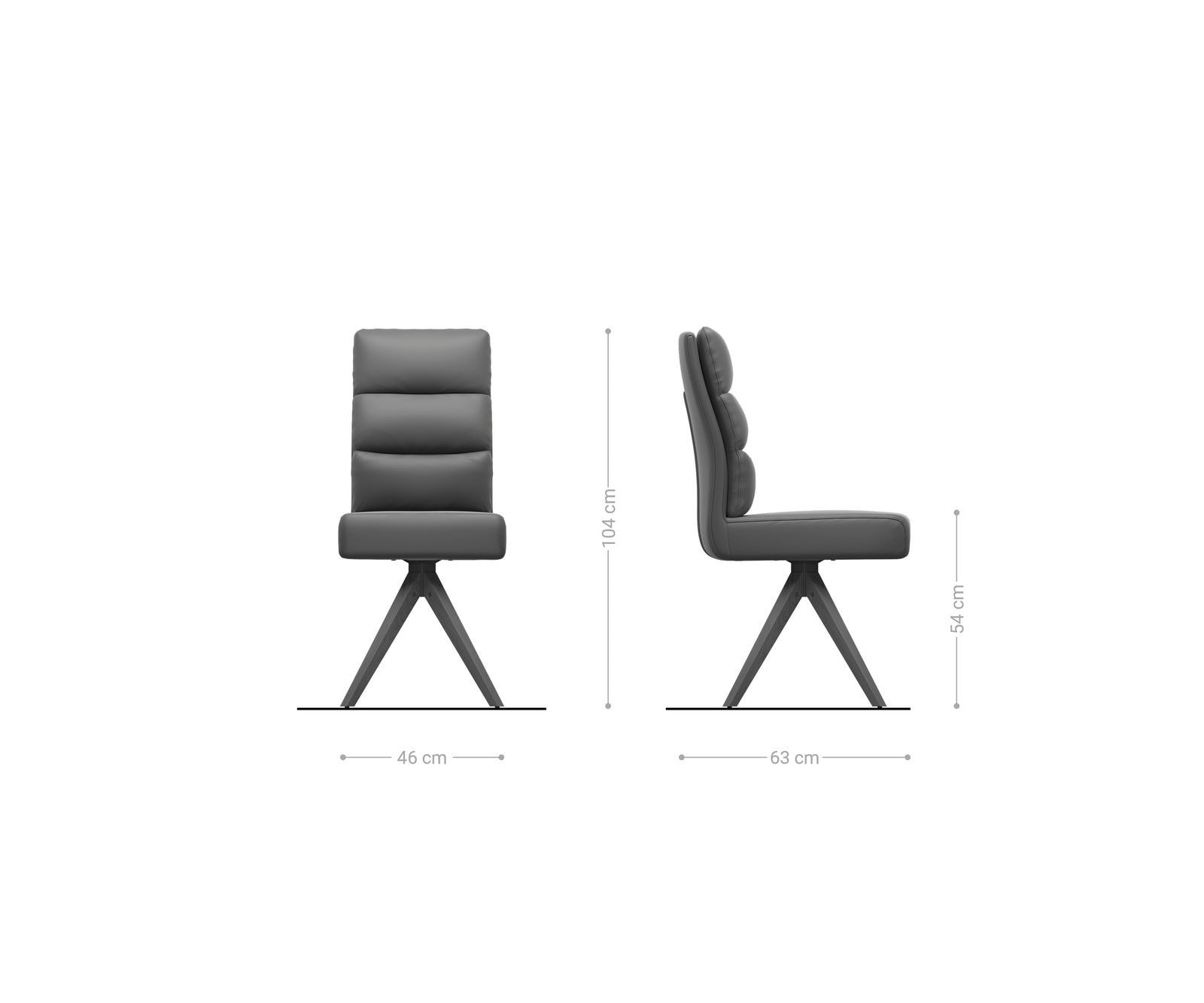 Esszimmerstuhl Pela-Flex Echt-Leder Schwarz Holzgestell kantig Natur Taschenfederkern 5 Esszimmerstuhl Pela-Flex Echt-Leder Schwarz Holzgestell kantig Natur Taschenfederkern 5