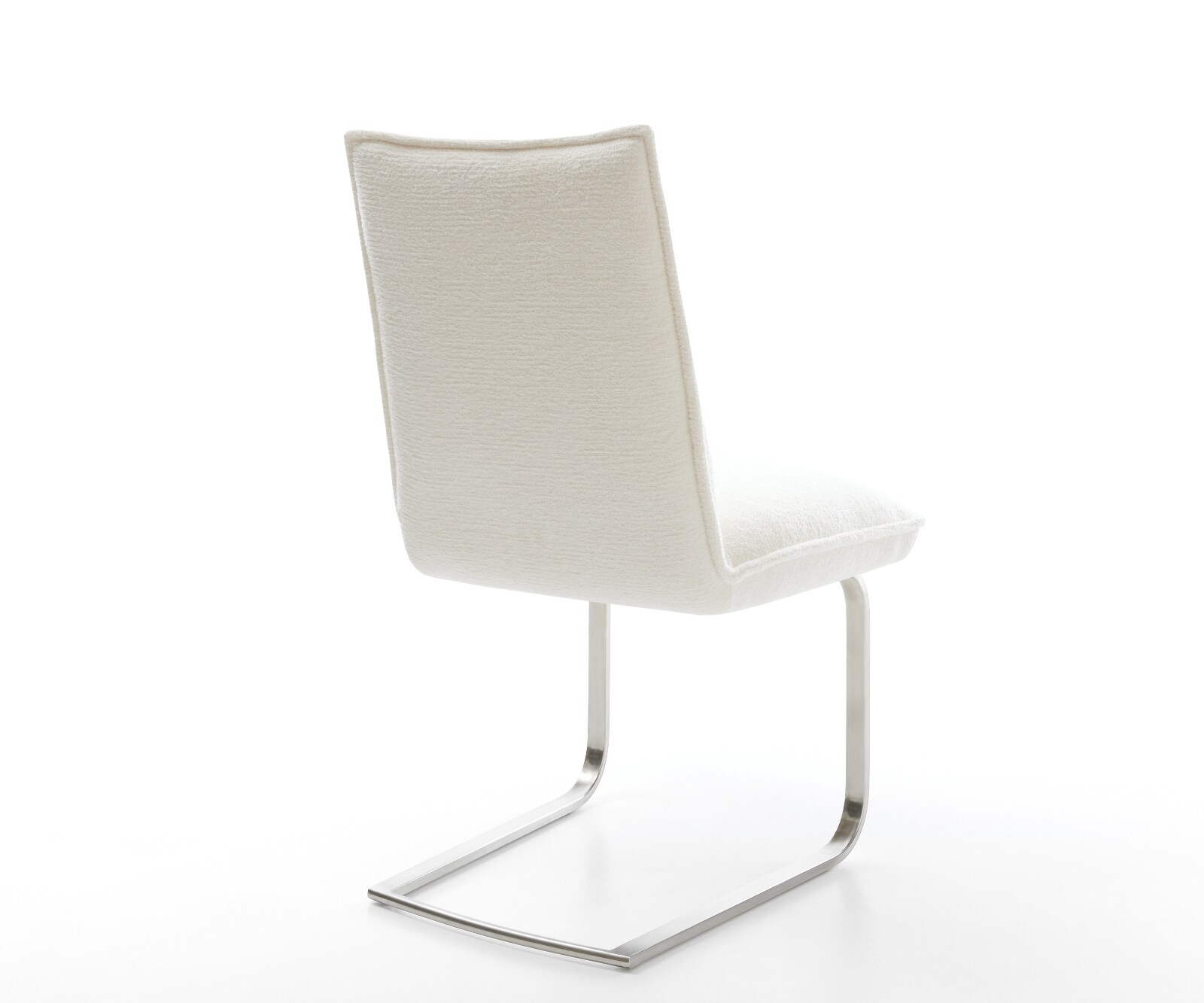 Freischwinger Lelio-Flex Bouclé Soft Beige Freischwinger flach Edelstahl Taschenfederkern 5