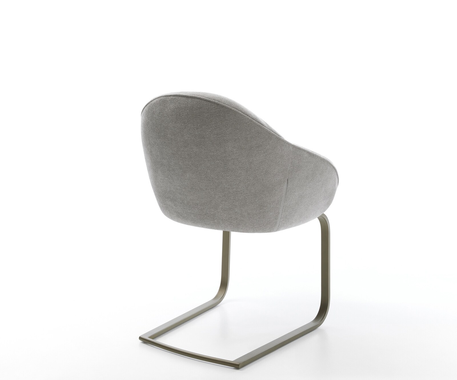 Freischwinger Gaio-Flex Strukturstoff Soft Grau Freischwinger flach Effektfinish Titan 4