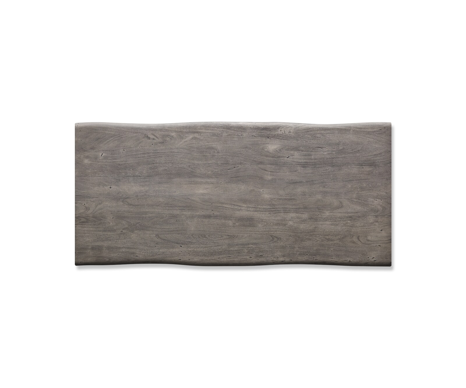 Esstisch Edge 220x100cm XL Akazie Platin Edelstahl schmal Live-Edge 3