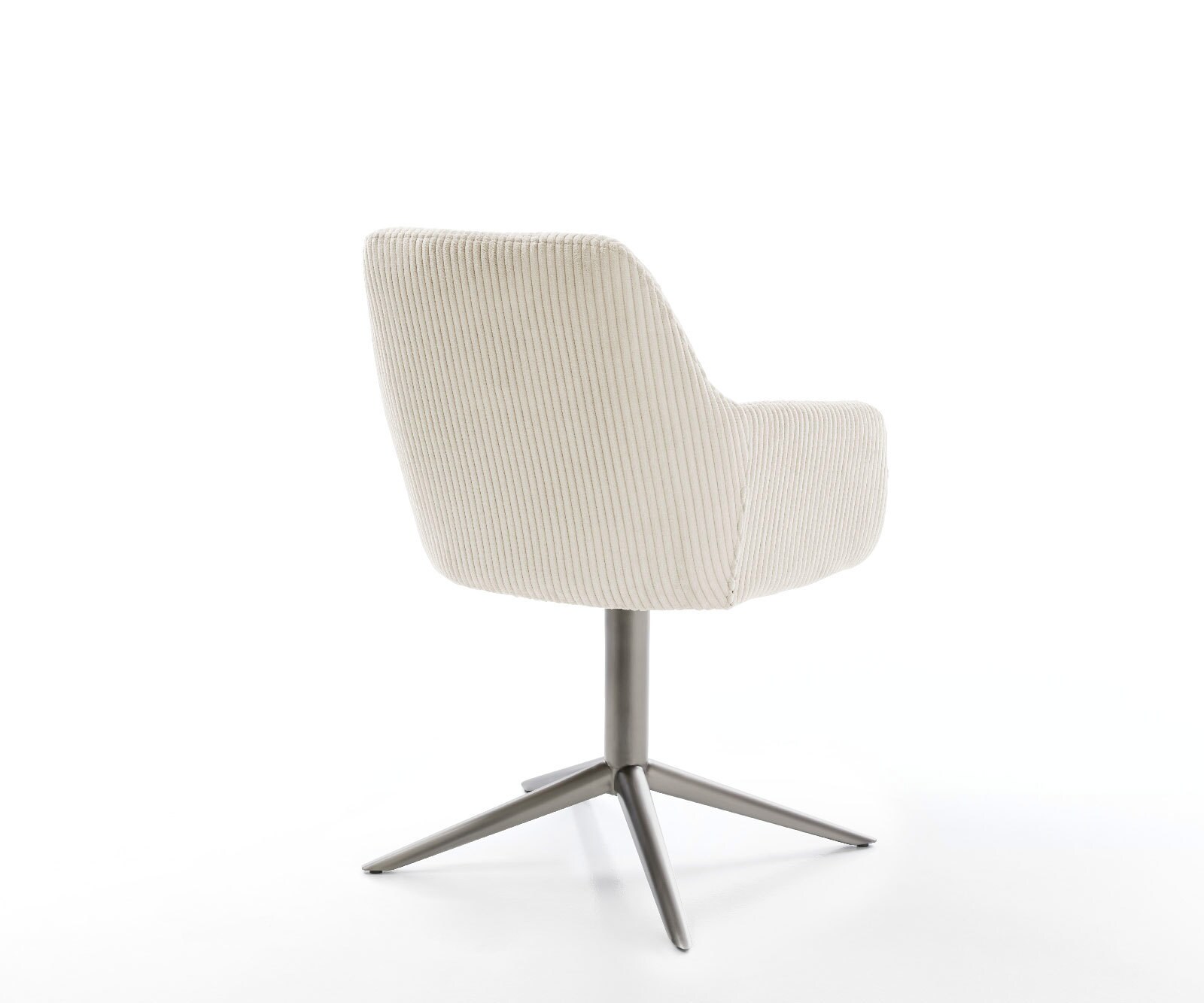 Drehstuhl Pejo-Flex Cord Beige Fußkreuz Graphit 360° drehbar Wippfunktion Taschenfederkern 4