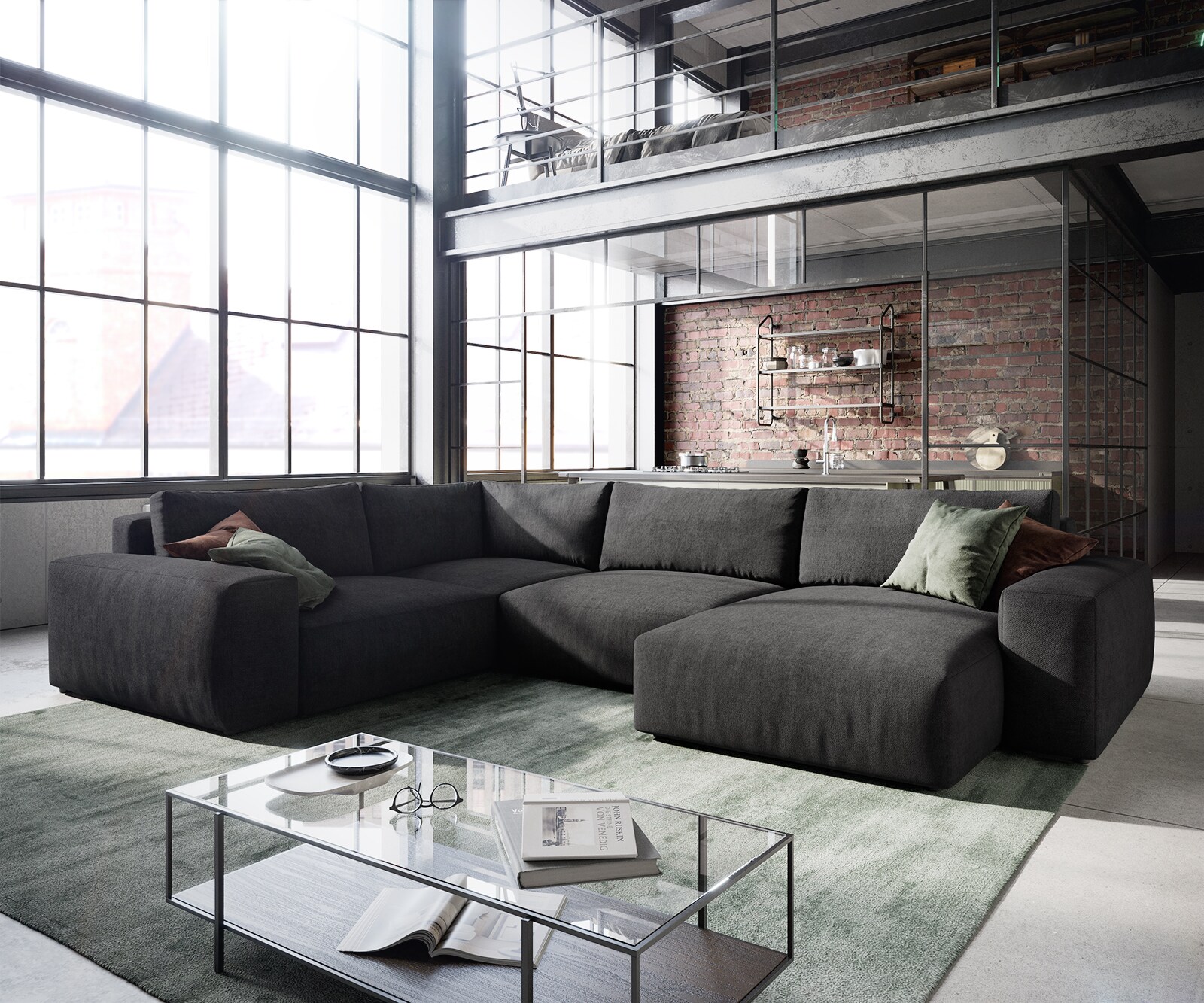 Wohnlandschaft Lanzo Recamiere variabel 5