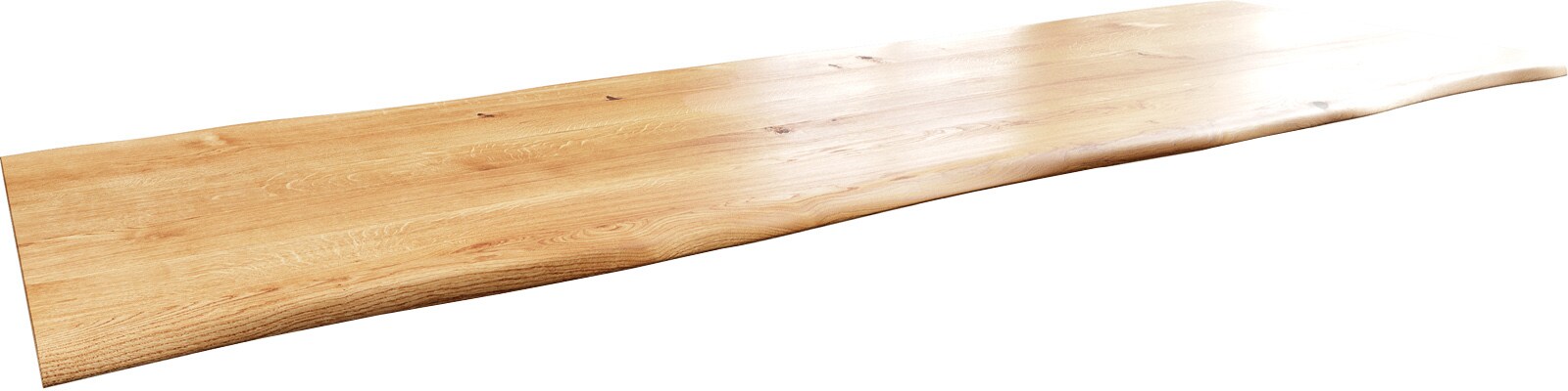 Esstischplatte Edge 300x100x4 cm Eiche Natur Live-Edge