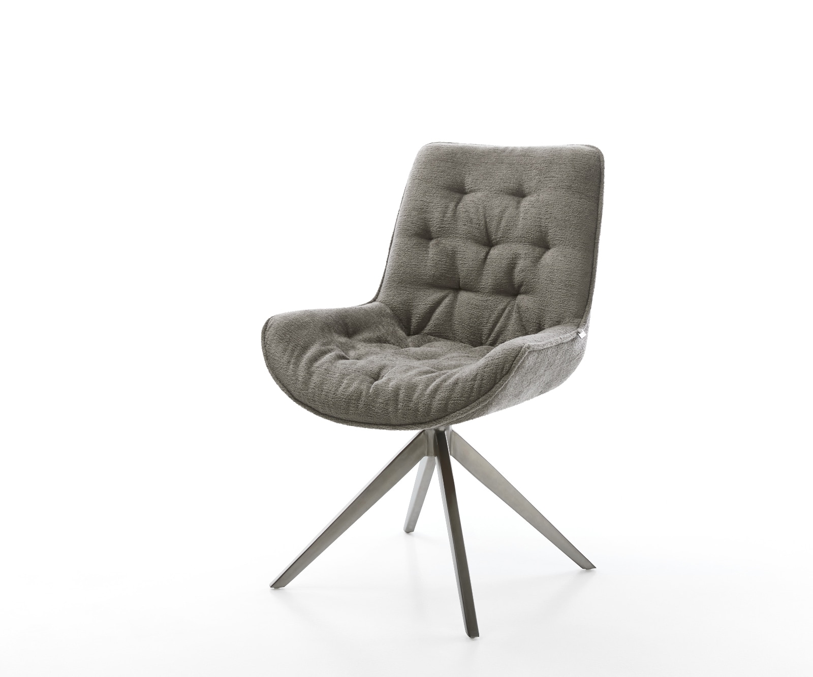 Drehstuhl Taimi-Flex Bouclé Soft Schlamm Kreuzgestell breit Graphit 360° dr günstig online kaufen