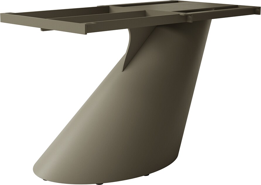 Tischgestell Cono Metall Effektfinish Titan