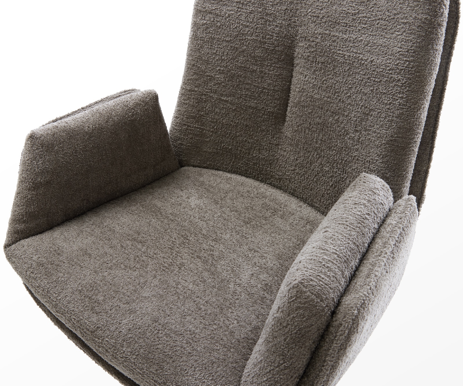 Barstuhl Clea-Flex Bouclé Soft Schlamm Freischwinger Flach Metall Schwarz 4