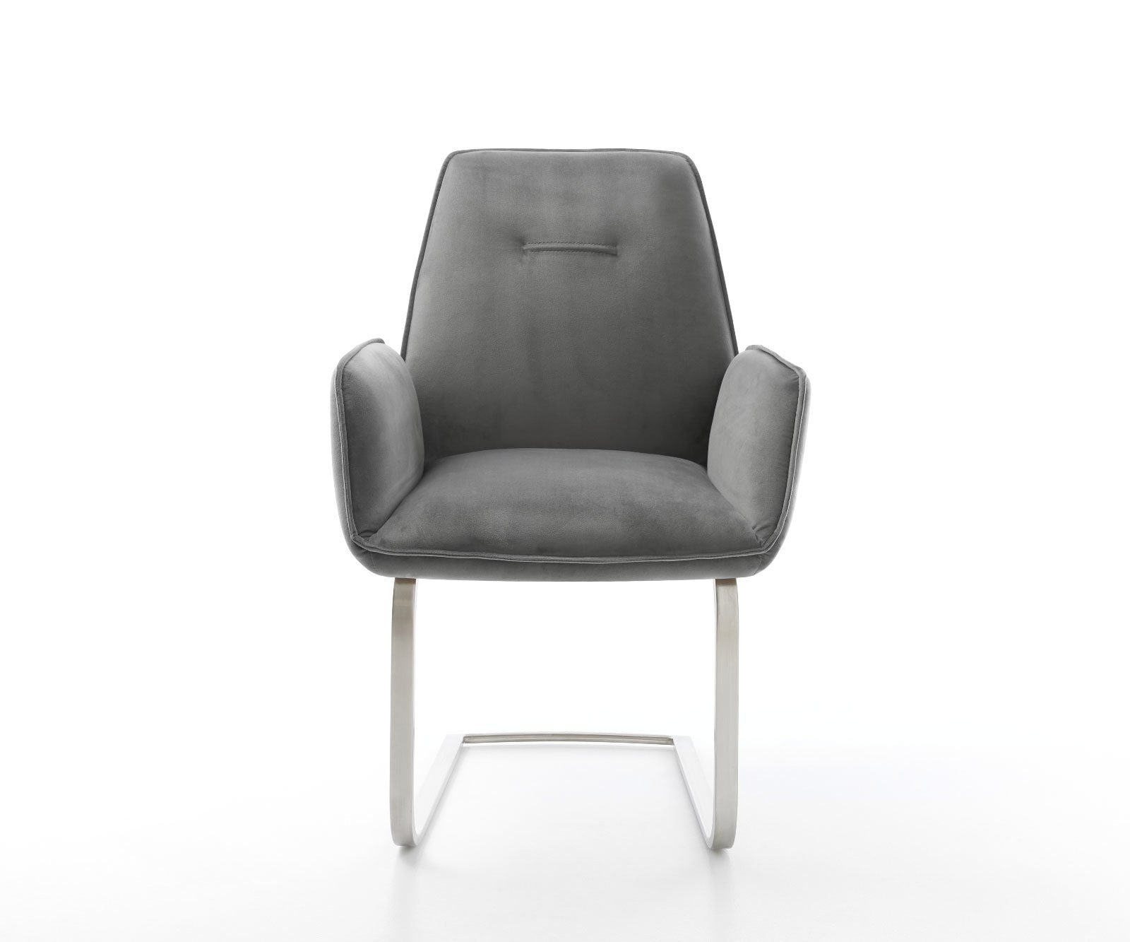 Freischwinger Zoa-Flex Samt Grau Freischwinger flach Edelstahl Taschenfederkern 1 Freischwinger Zoa-Flex Samt Grau Freischwinger flach Edelstahl Taschenfederkern 1