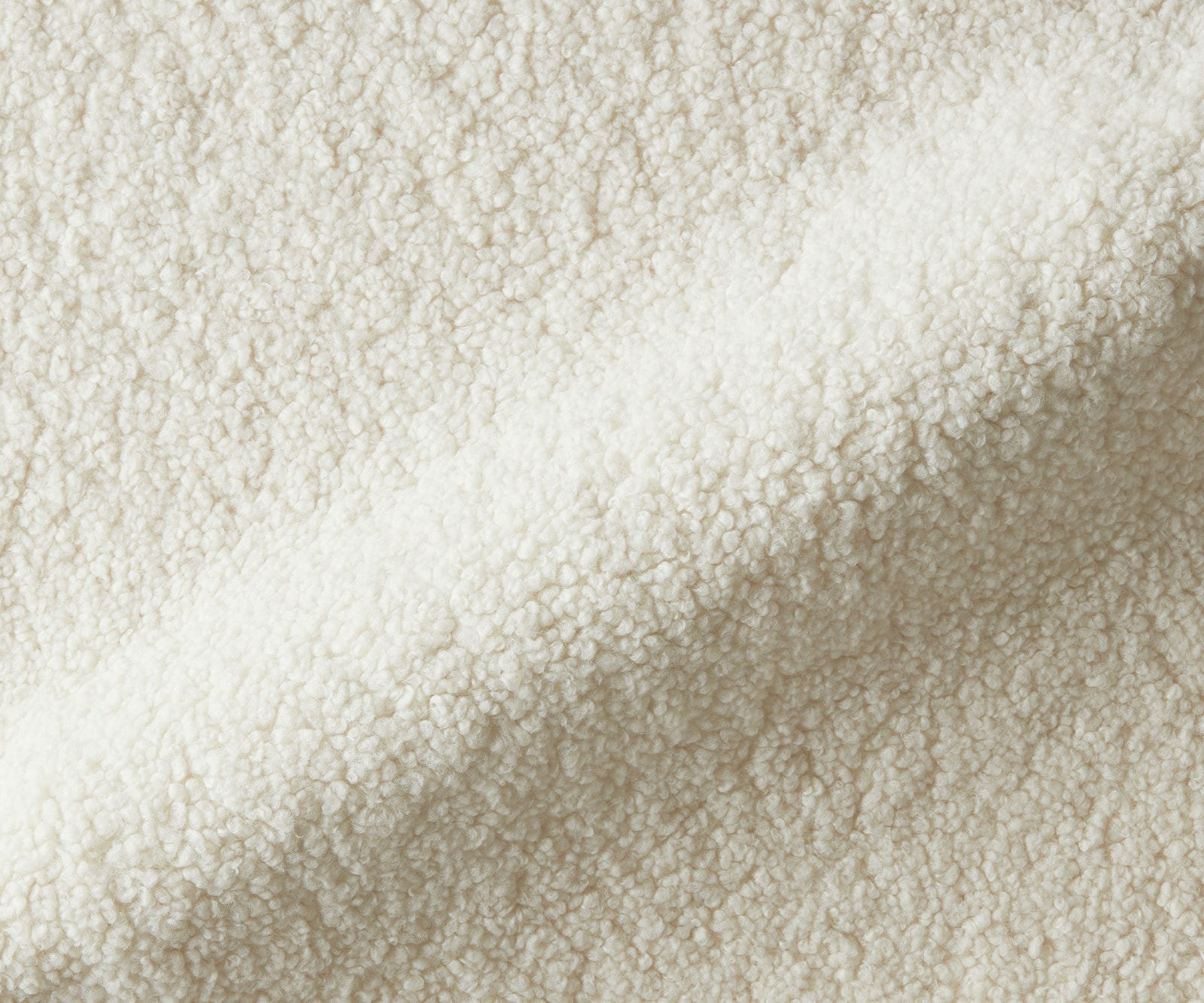 Barstuhl Alja-Flex Teddystoff Beige Kufengestell Edelstahl Silberfarben Taschenfederkern 3