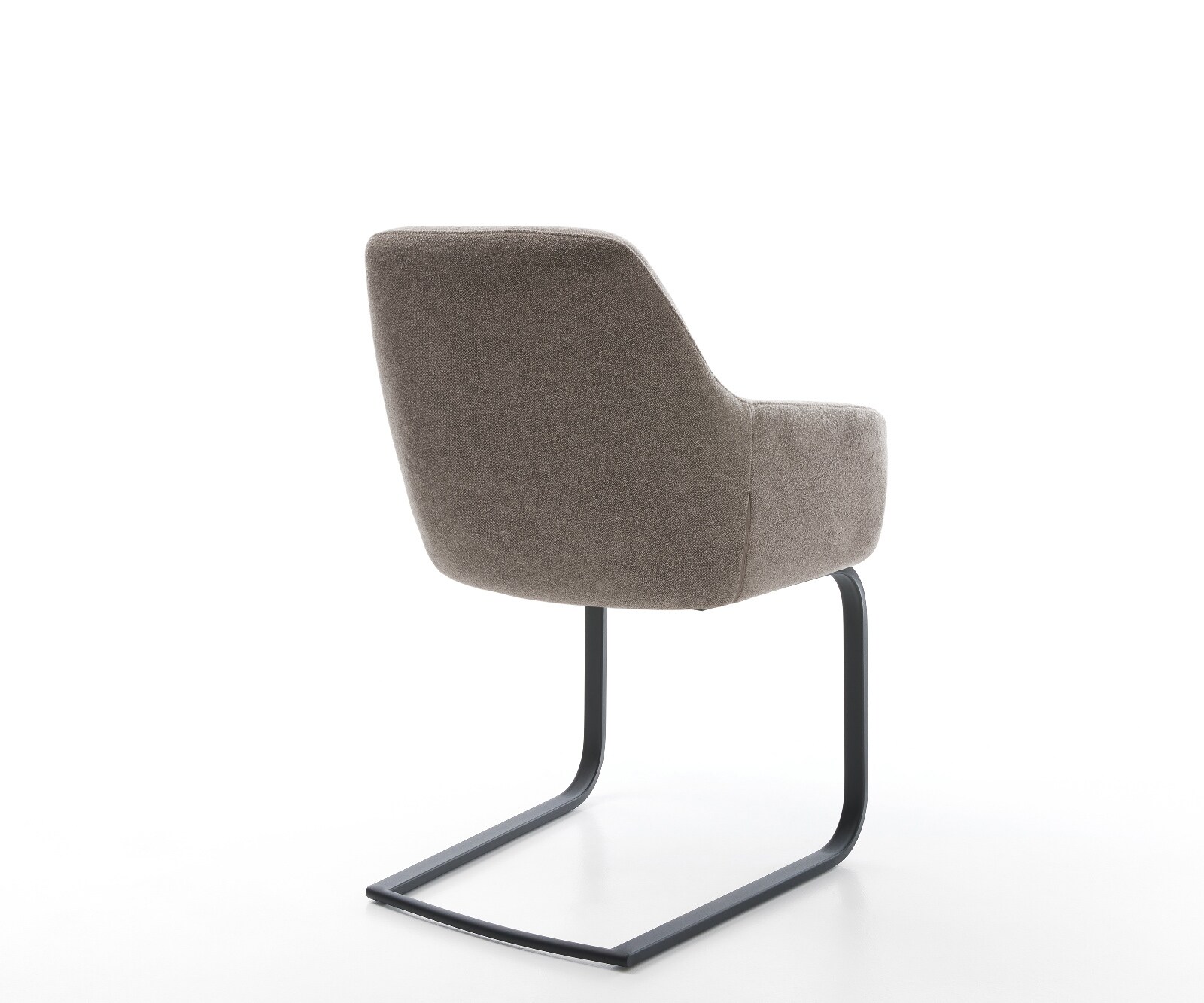Freischwinger Pejo-Flex Strukturstoff Soft Taupe Freischwinger flach Schwarz Taschenfederkern 4