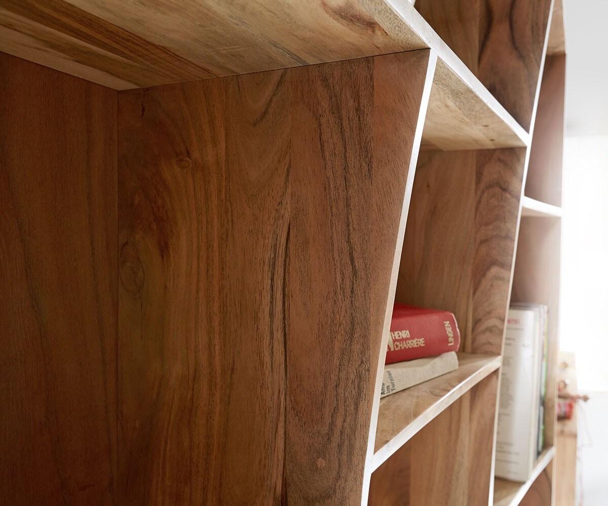 Standregal Live-Edge 120 cm Akazie Natur rechts 6