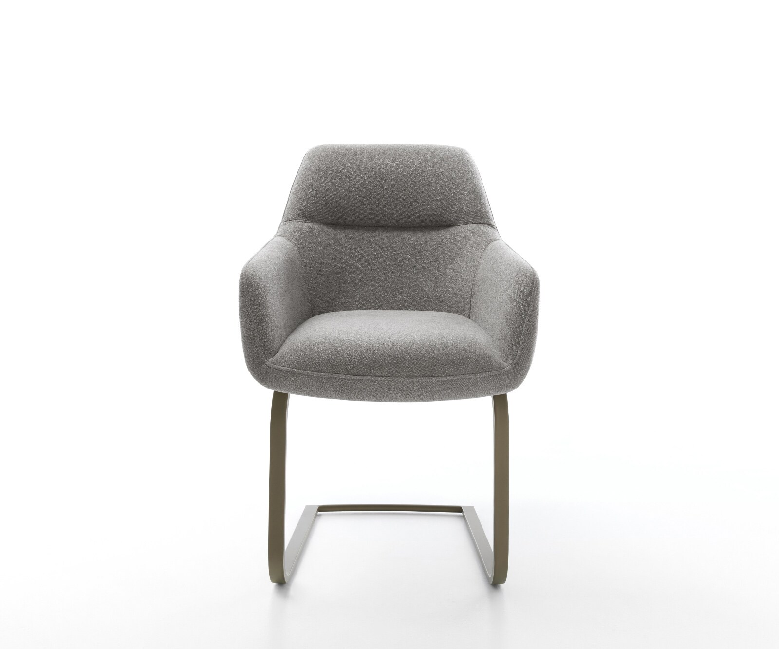 Freischwinger Pejo-Flex Strukturstoff Soft Grau Freischwinger flach Effektfinish Titan Taschenfederkern 2