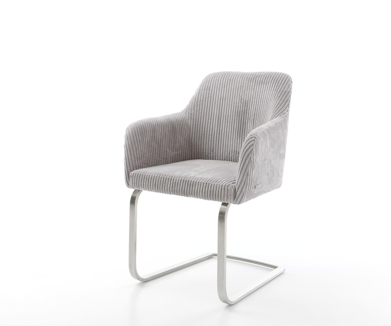 Freischwinger Greg-Flex Cord Silbergrau Freischwinger flach Edelstahl Tasch günstig online kaufen